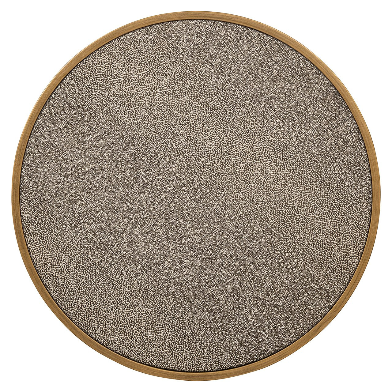 Richmond Bijzettafel 'Bloomville' Lederlook en glas, Set van 2 stuks