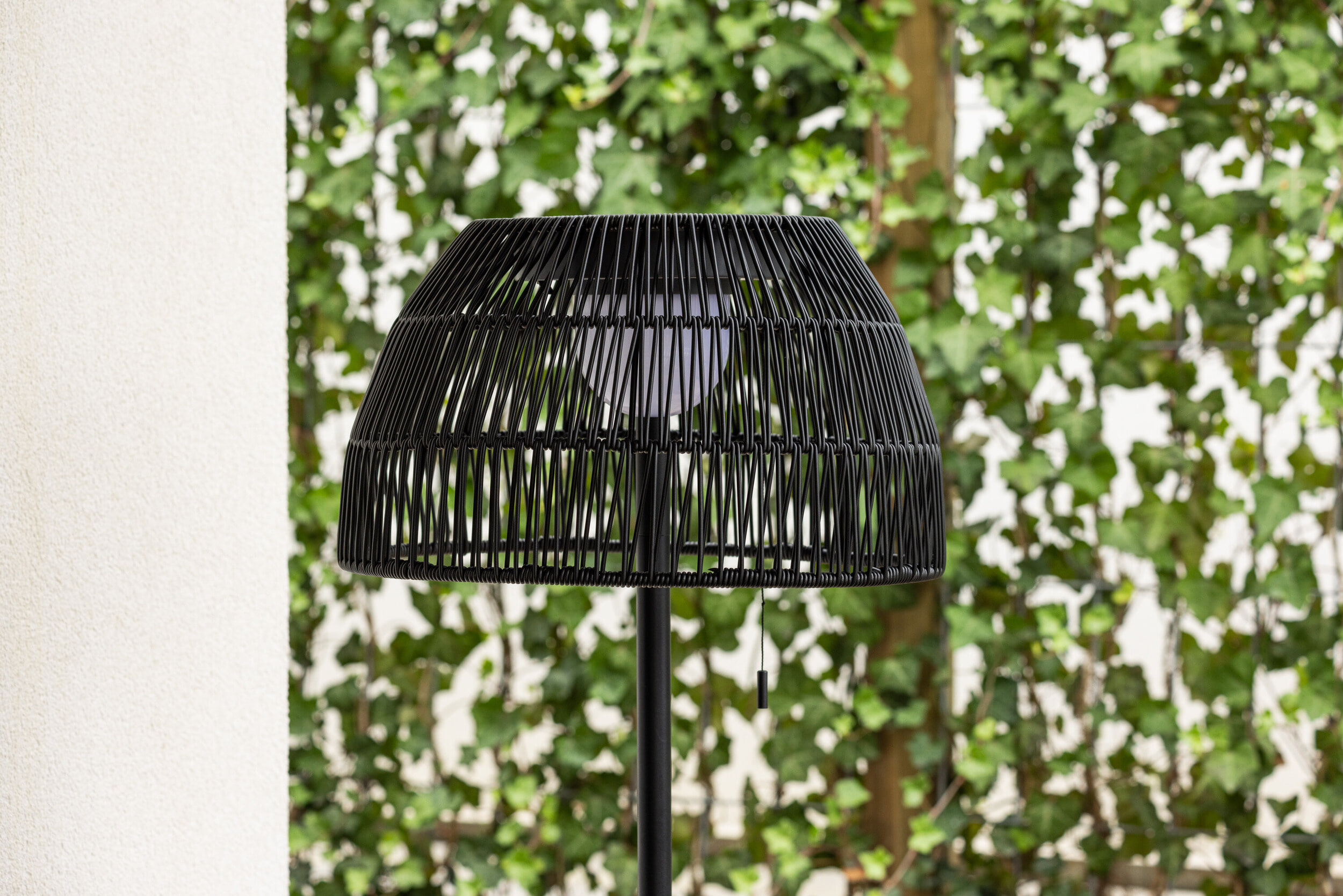 Nohr Outdoor Solar Vloerlamp 'Tamella' Bamboe, 150cm, kleur Zwart