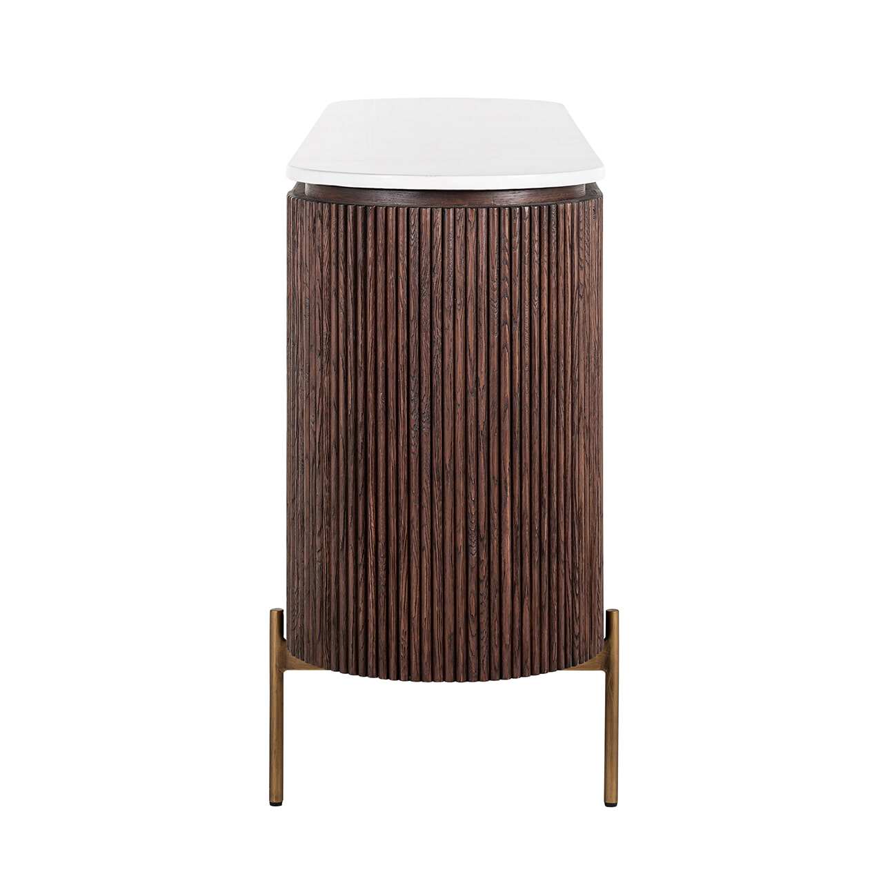 Richmond Dressoir 'Barkley' Eikenhout en Faux Marmer, 180cm