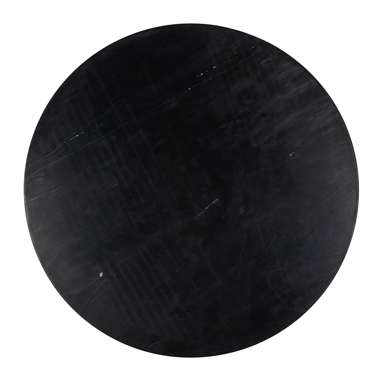 Richmond Ronde Salontafel 'Ironville' Ø90cm, goud / zwart marmer