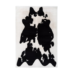Kayoom Vloerkleed 'Rabbit Cow' kleur zwart / wit
