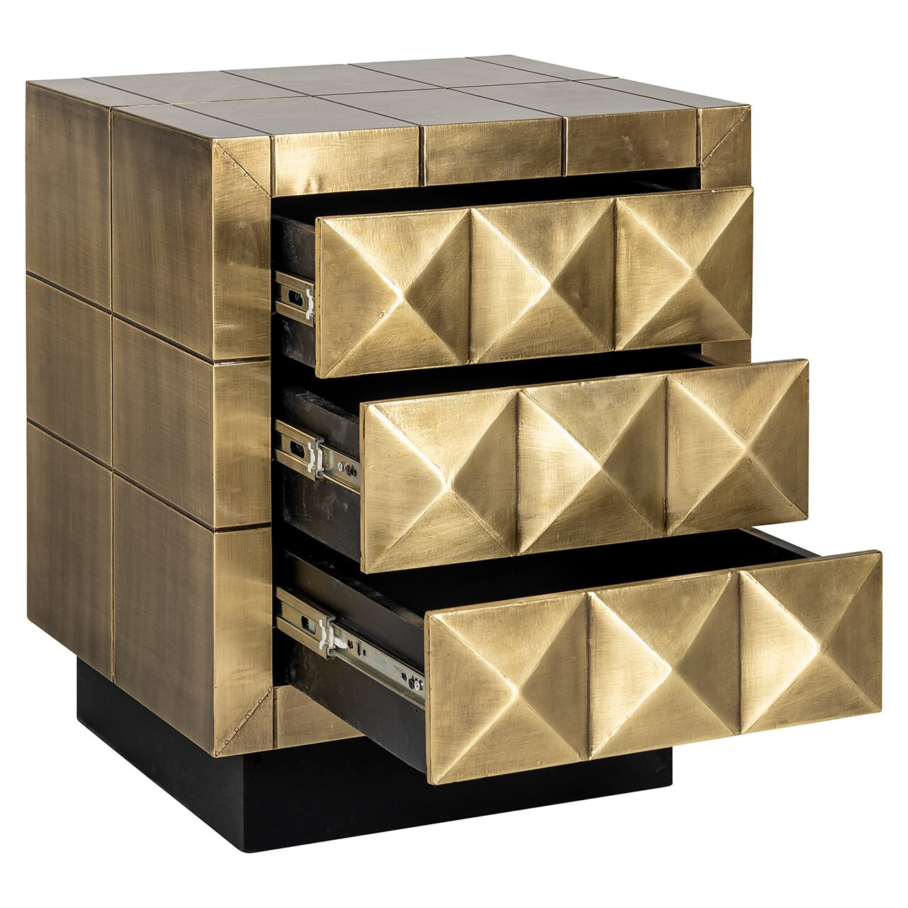 Richmond Ladekast/Nachtkastje 'Collada' kleur Goud