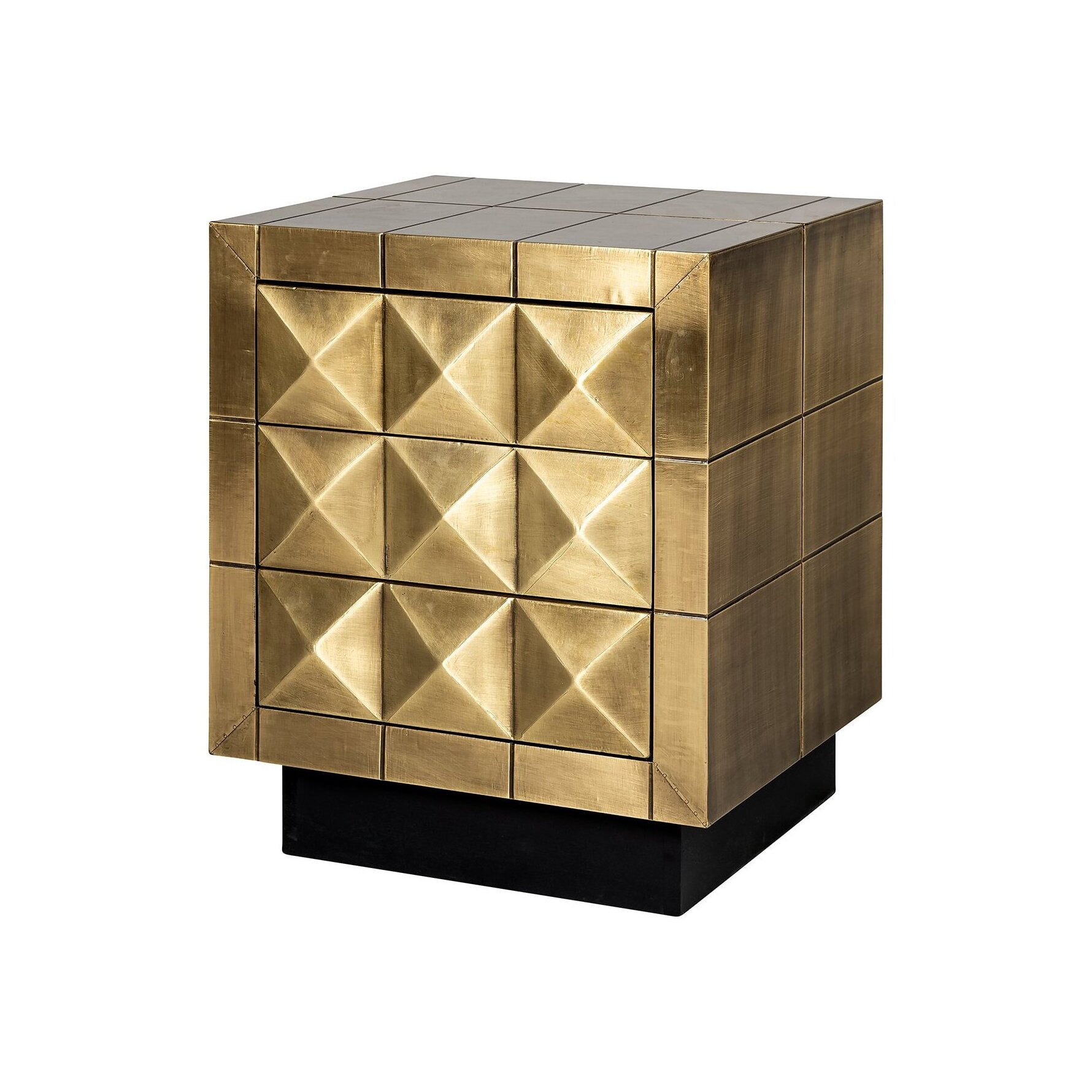 Richmond Ladekast/Nachtkastje 'Collada' kleur Goud
