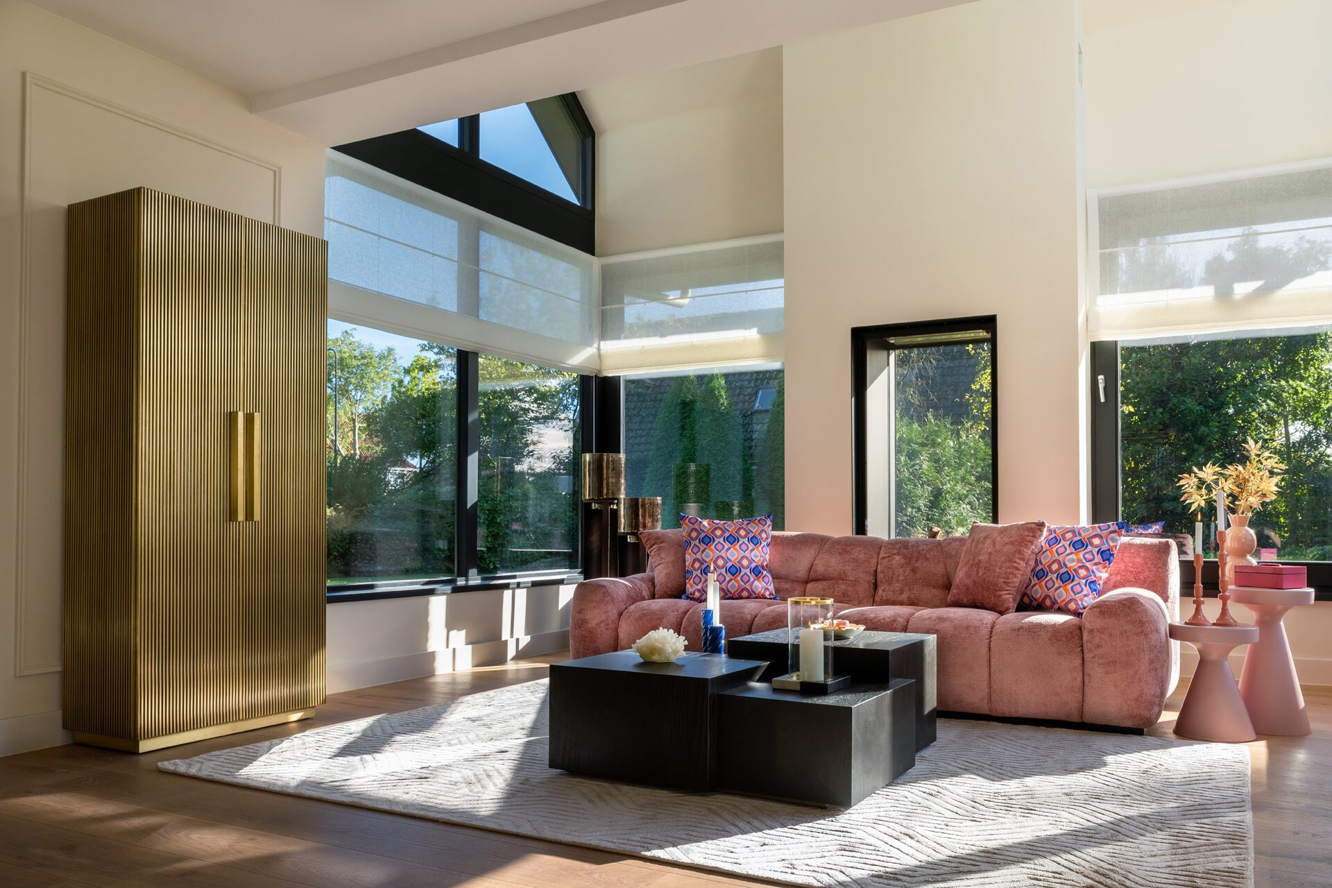 Richmond Opbergkast 'Ironville' Brass, 191 x 80cm