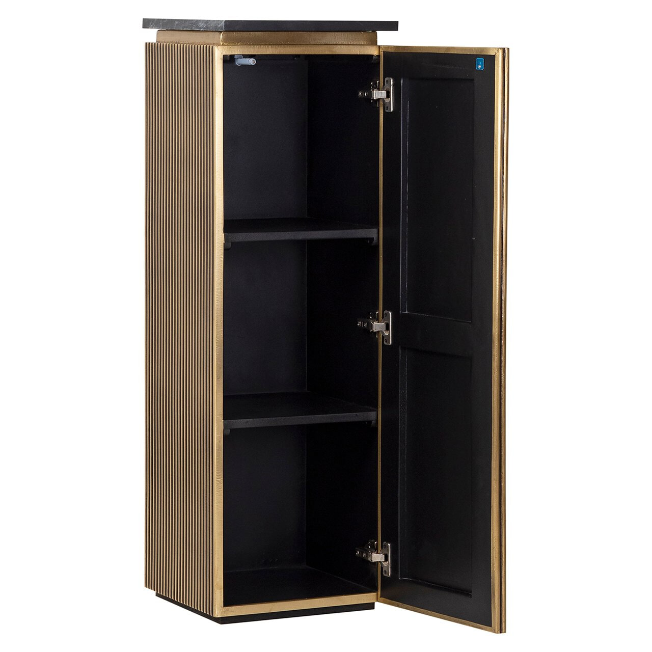 Richmond Zuil met opbergruimte 'Ironville' Marmer en Brass, 110 x 35cm