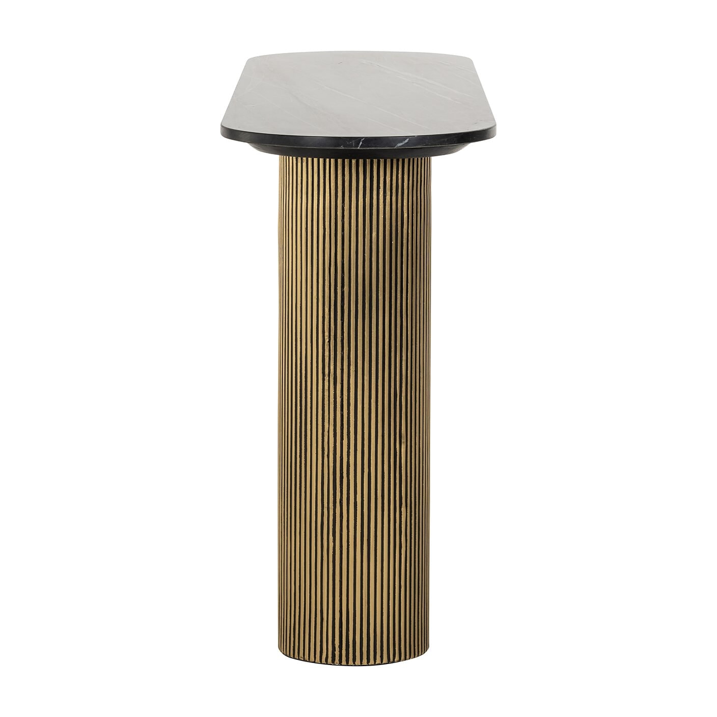 Richmond Sidetable 'Dayton' Marmer en Brass, 130cm