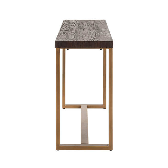 Richmond Sidetable 'Cromford Mill' Brushed Gold, 150cm