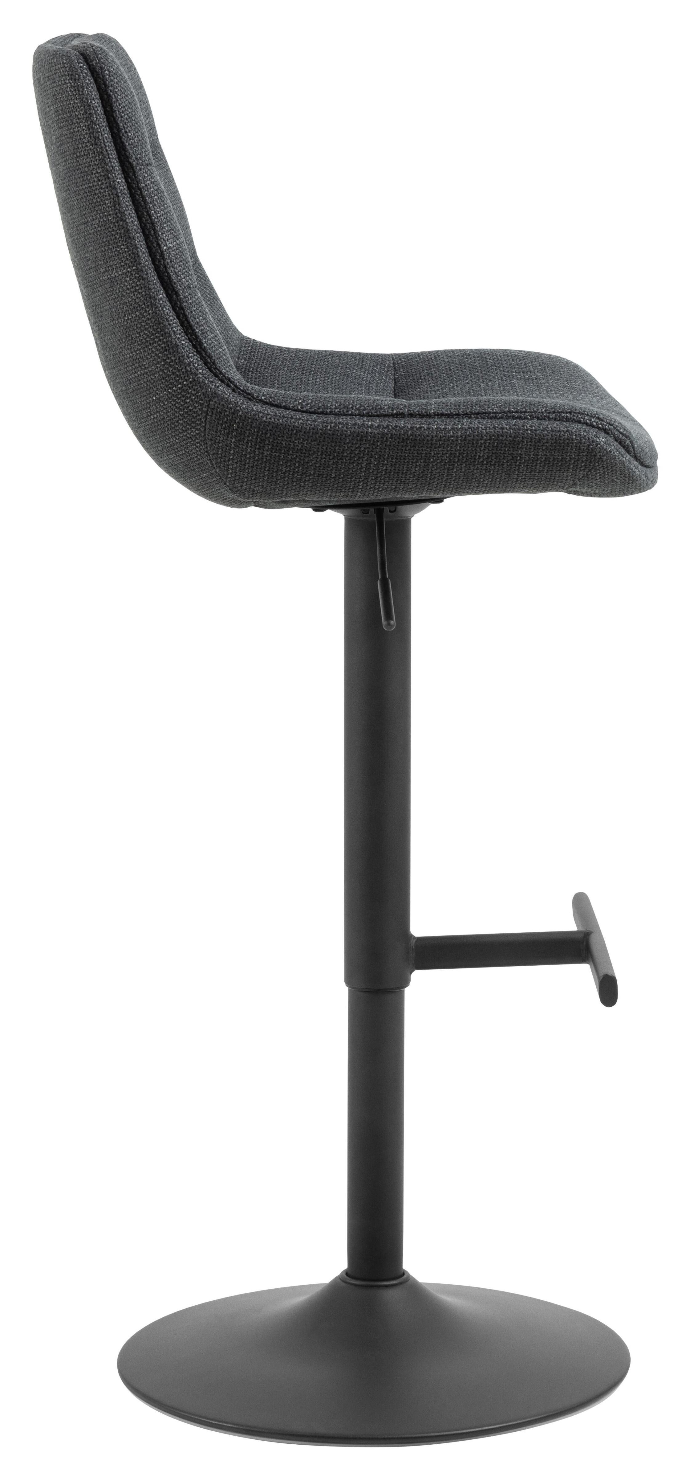 Bendt Draaibare Barkruk 'Labarron' kleur Donkergrijs (zithoogte 65-86cm)