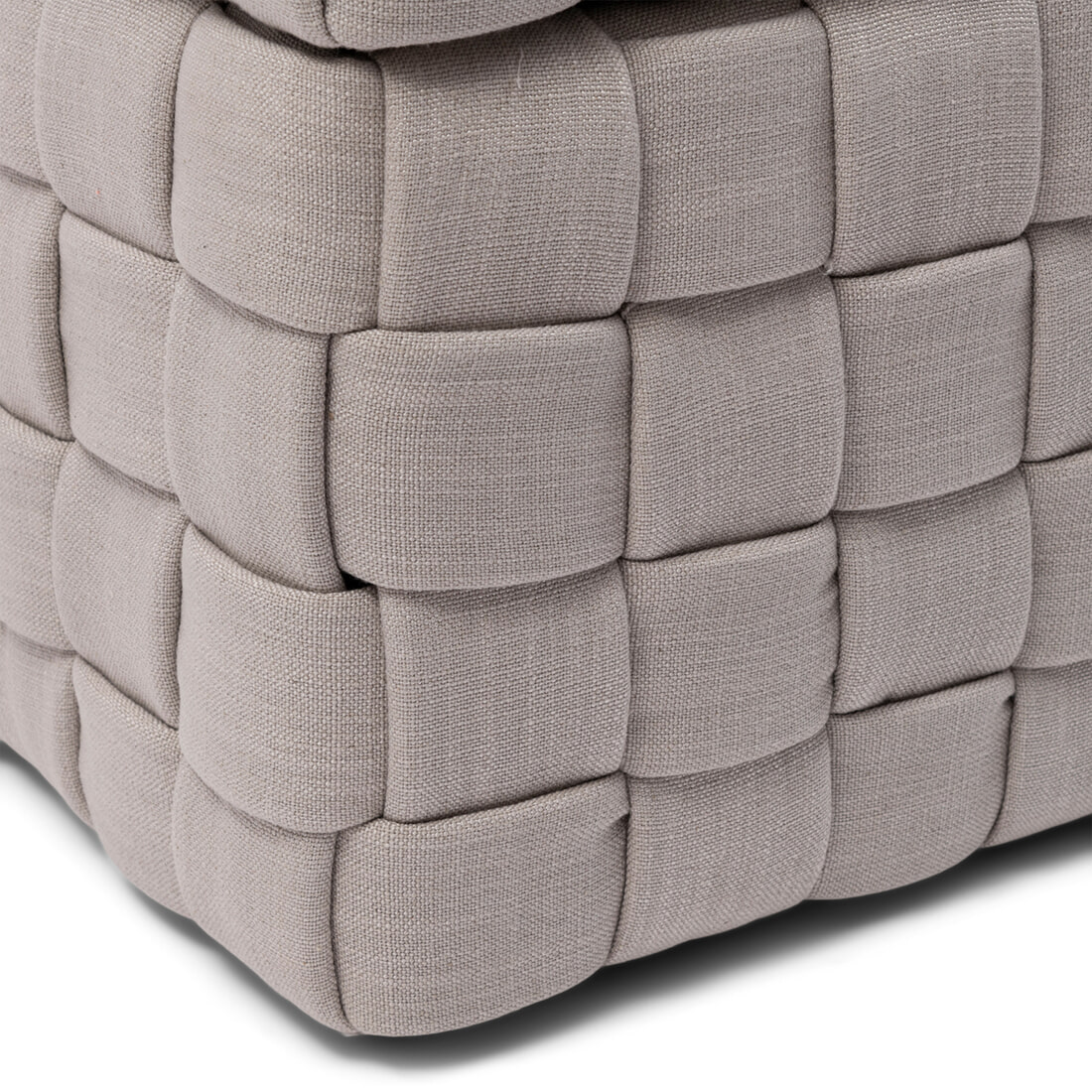 Rivièra Maison Hocker 'Room 48' Met opbergruimte, Mouliné Linen, kleur Fabulous Flax