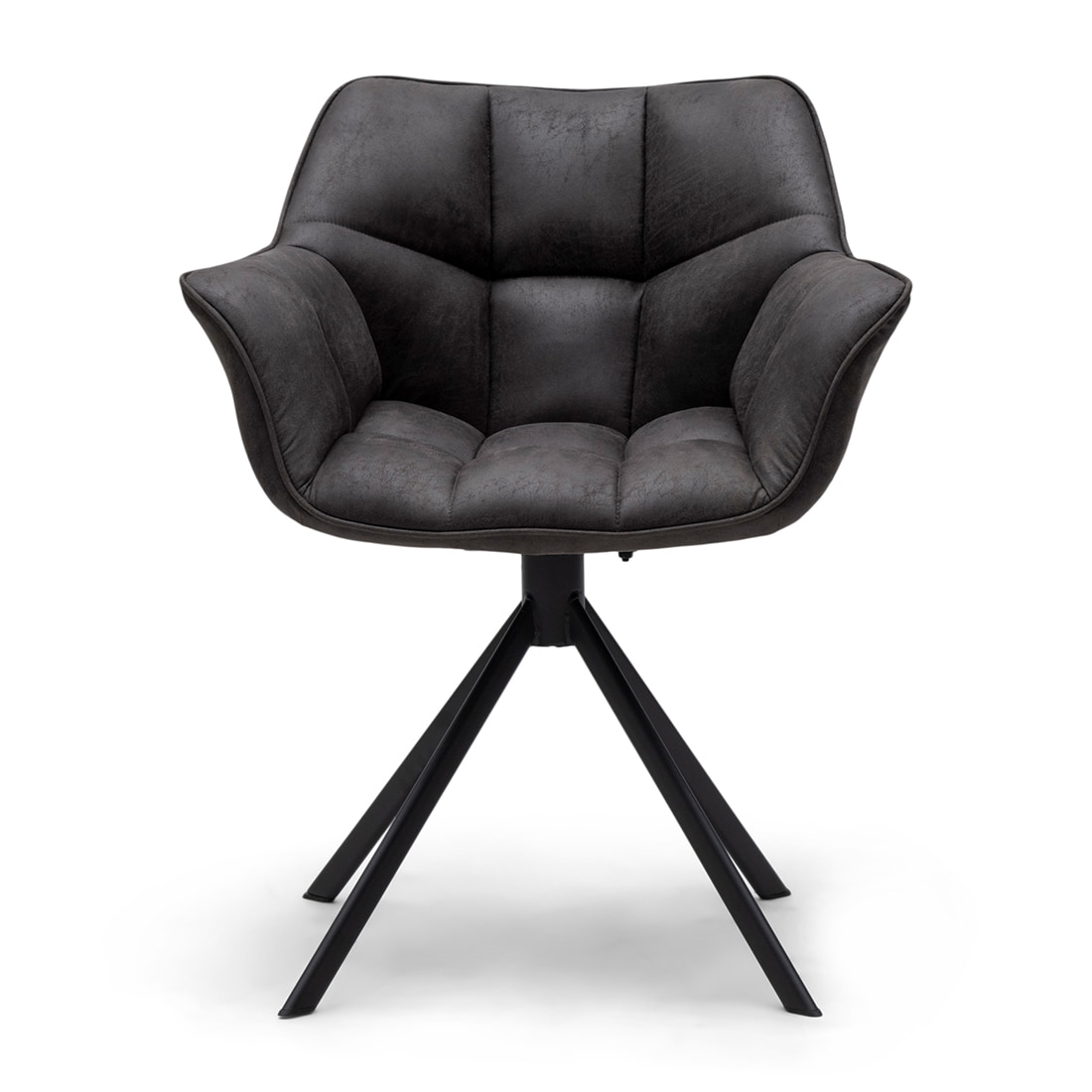Rivièra Maison Draaibare Eetkamerstoel 'Carnaby' Pellini, kleur Espresso