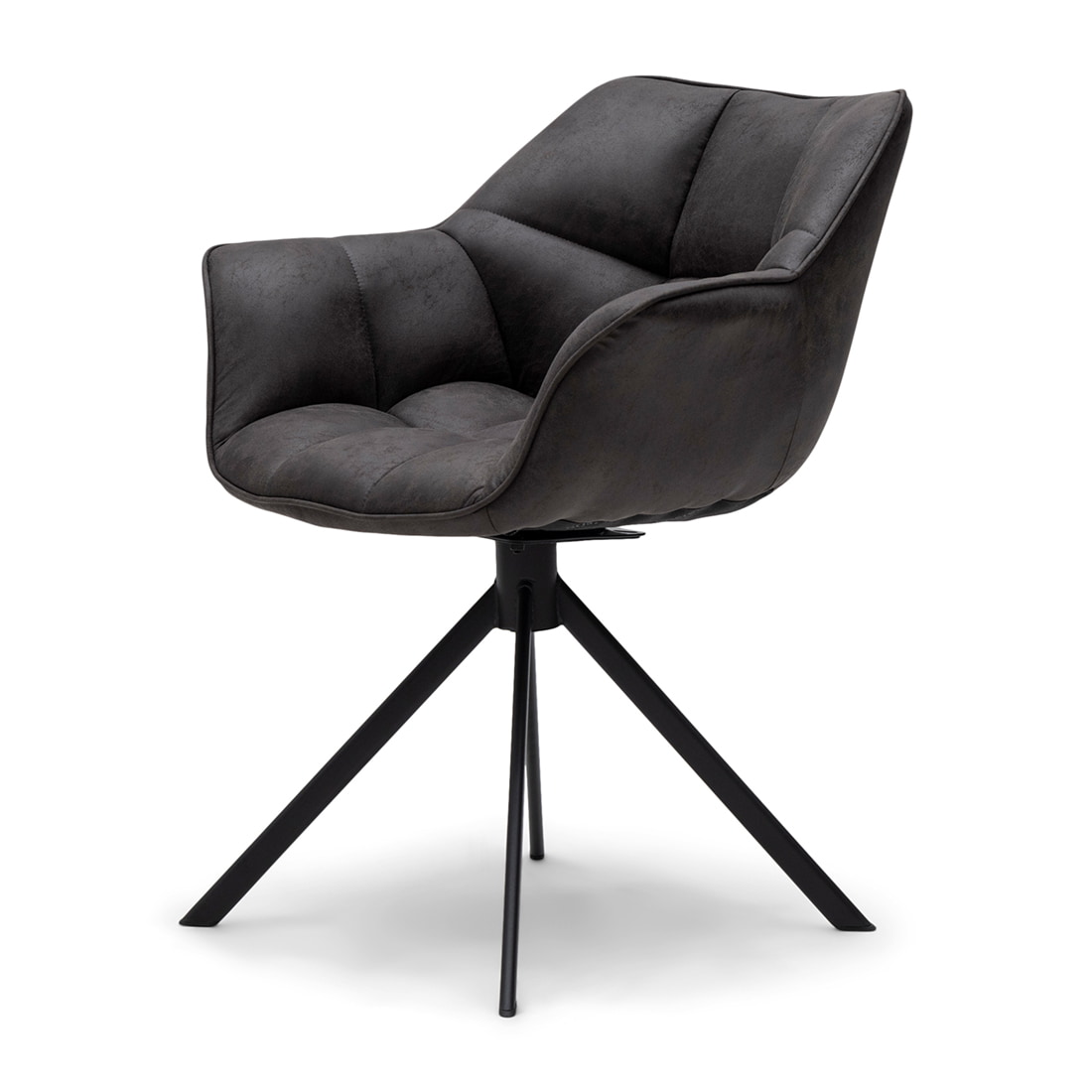 Rivièra Maison Draaibare Eetkamerstoel 'Carnaby' Pellini, kleur Espresso