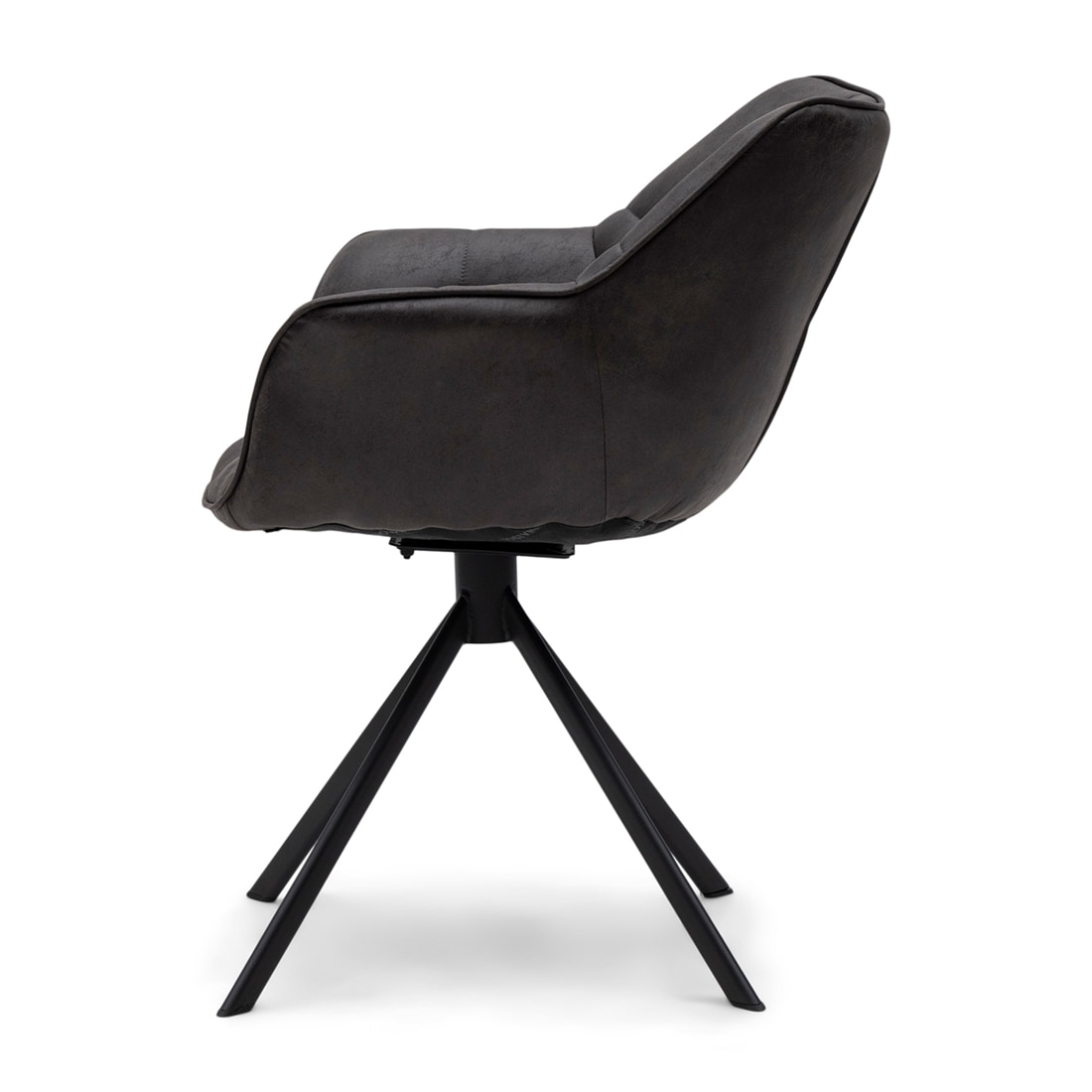 Rivièra Maison Draaibare Eetkamerstoel 'Carnaby' Pellini, kleur Espresso