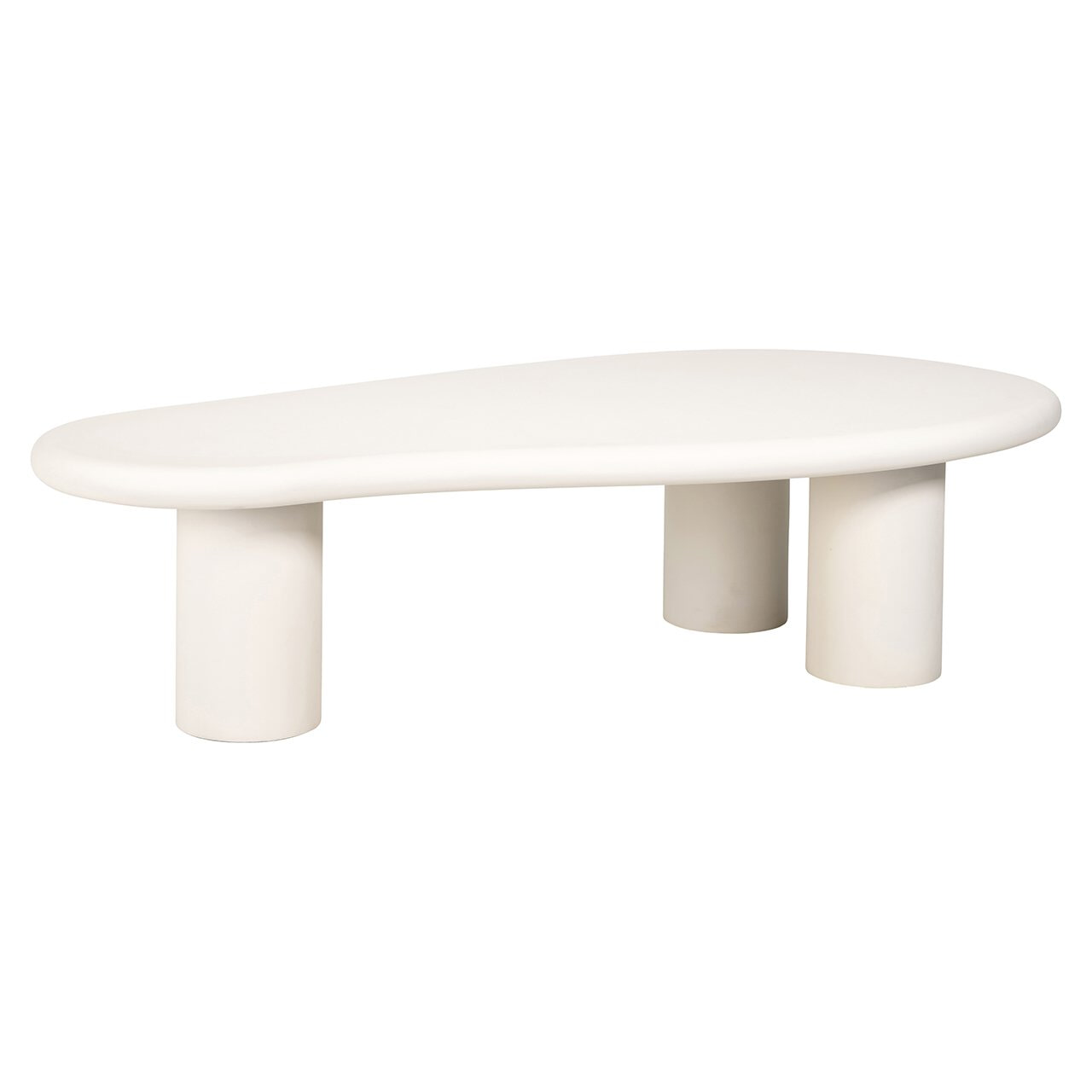 Richmond Organische Salontafel 'Bloomstone' 160 x 80cm, kleur Wit