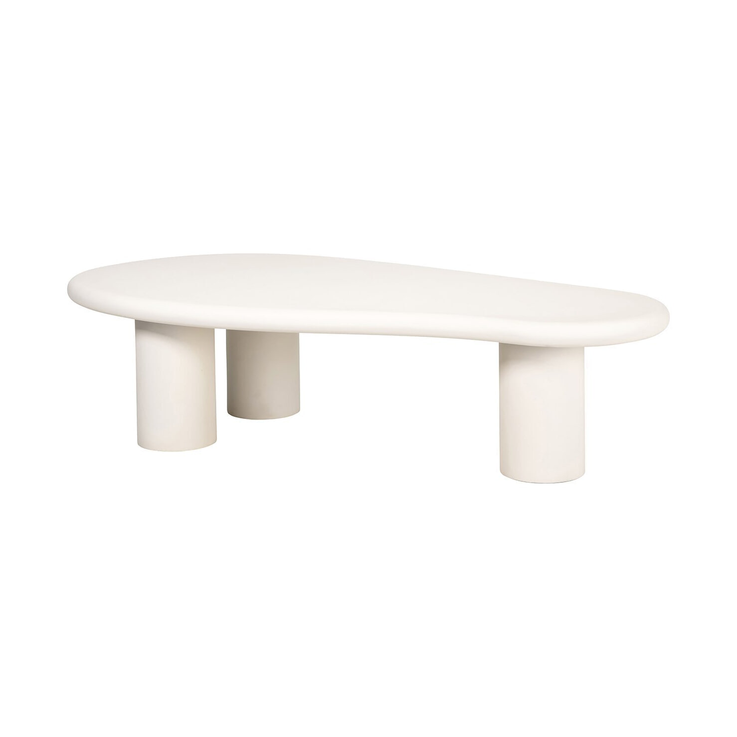 Richmond Organische Salontafel 'Bloomstone' 160 x 80cm, kleur Wit