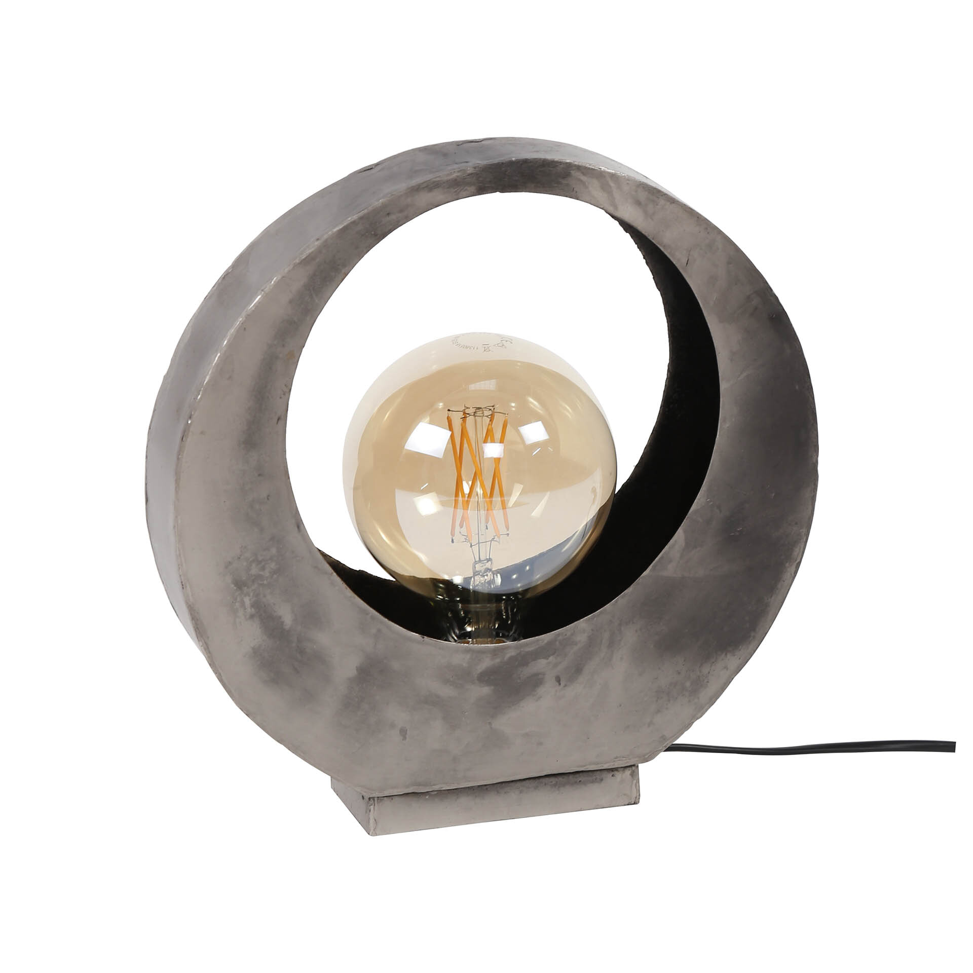 Tafellamp 'Kari' Full Moon, kleur Oud Zilver