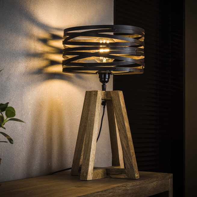 . Nadruk knoflook Tafellamp Manuel 1-lamps, 50cm • Sohome