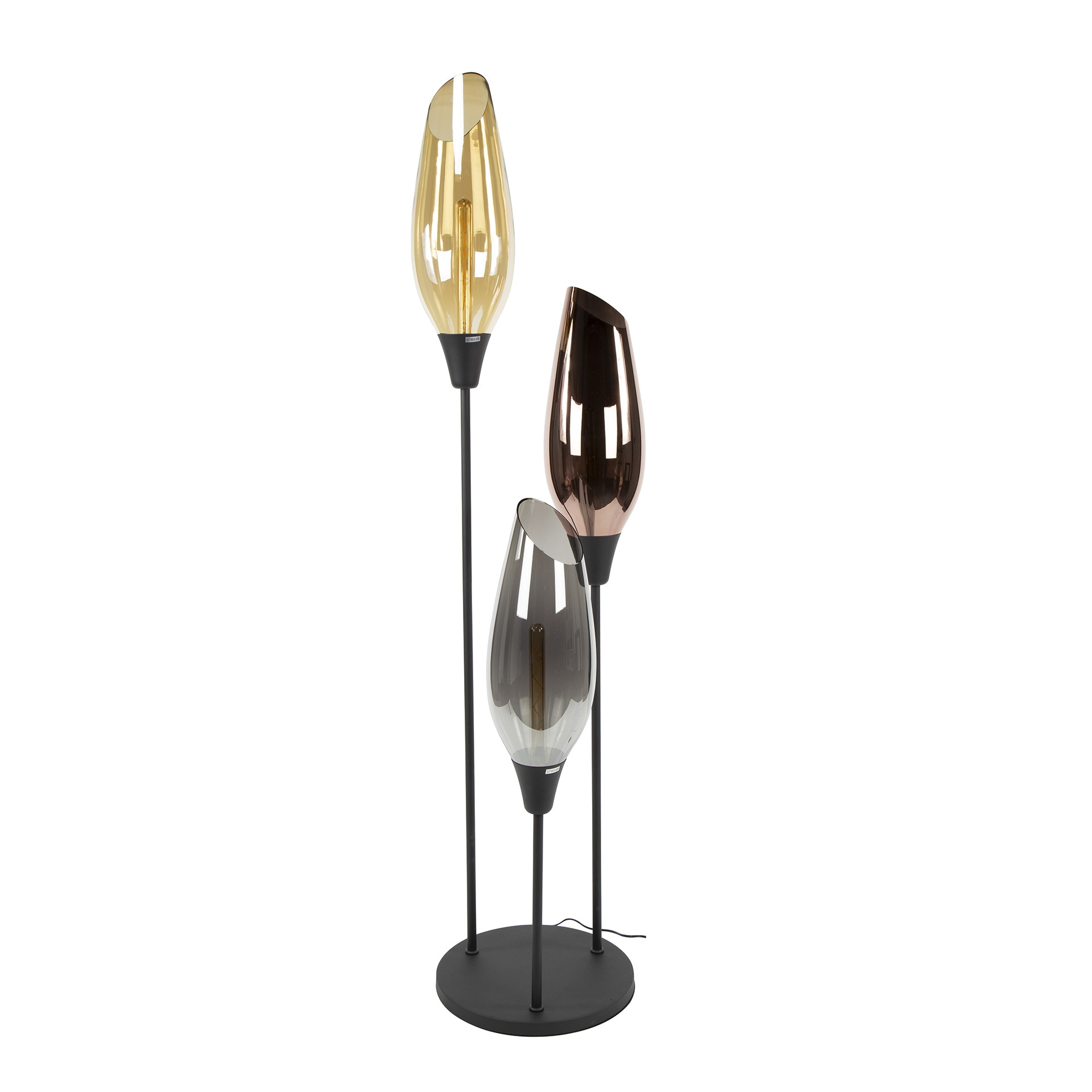 LifestyleFurn Vloerlamp 'Luvia' Gemixt glas, 178cm hoog
