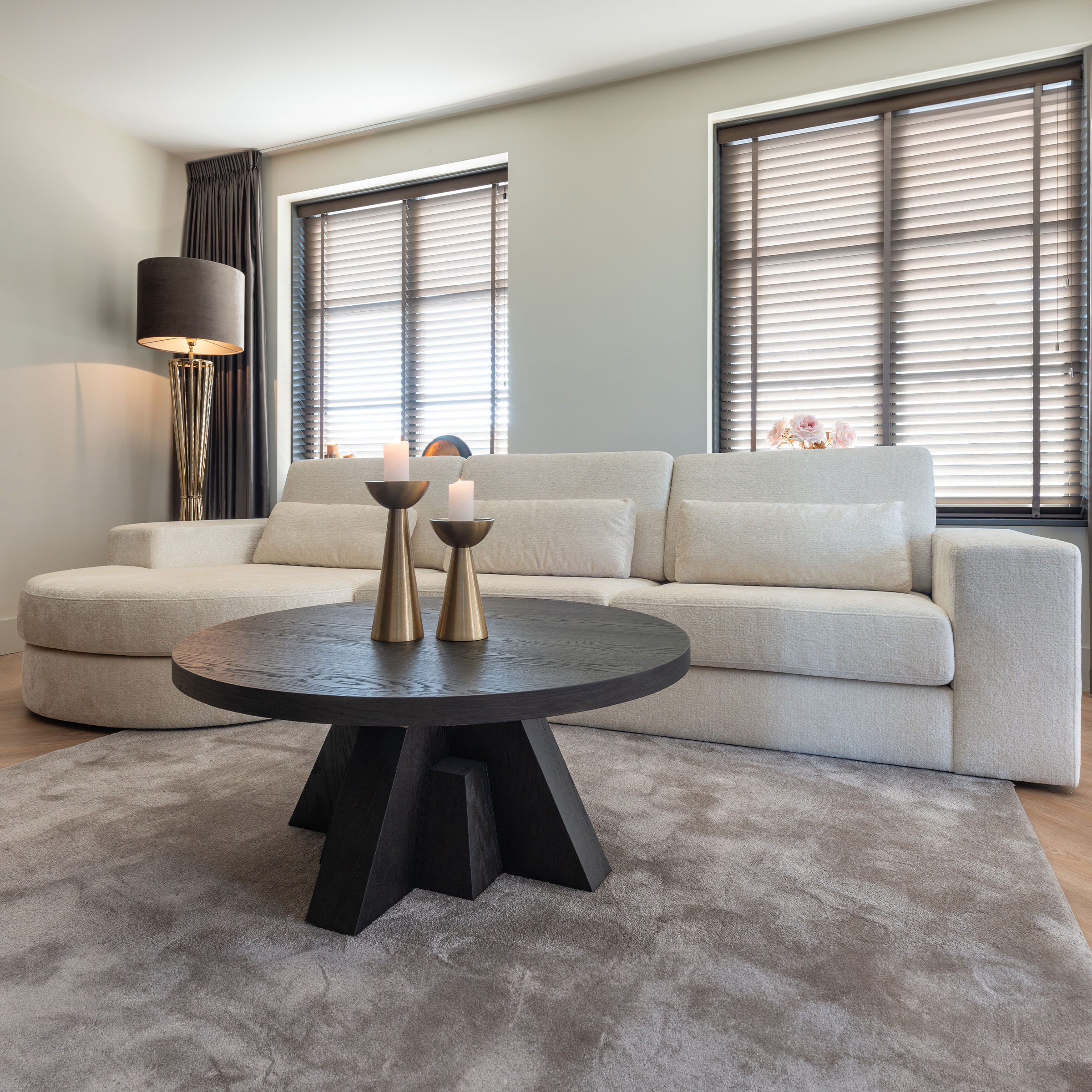 Richmond Loungebank 'Felix' Chenille, kleur Wit