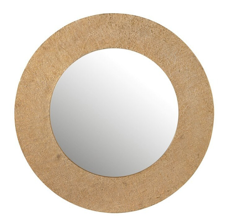 J-Line Ronde Spiegel 'Janina' 90cm, kleur Goud J-Line Ronde Spiegel 'Janina' 90cm, kleur Goud