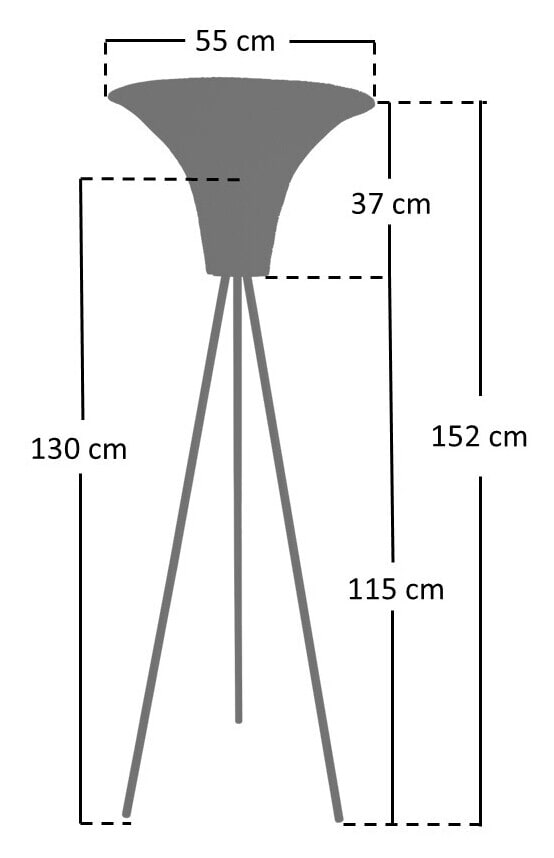 Artistiq Vloerlamp 'Aleya' Rotan
