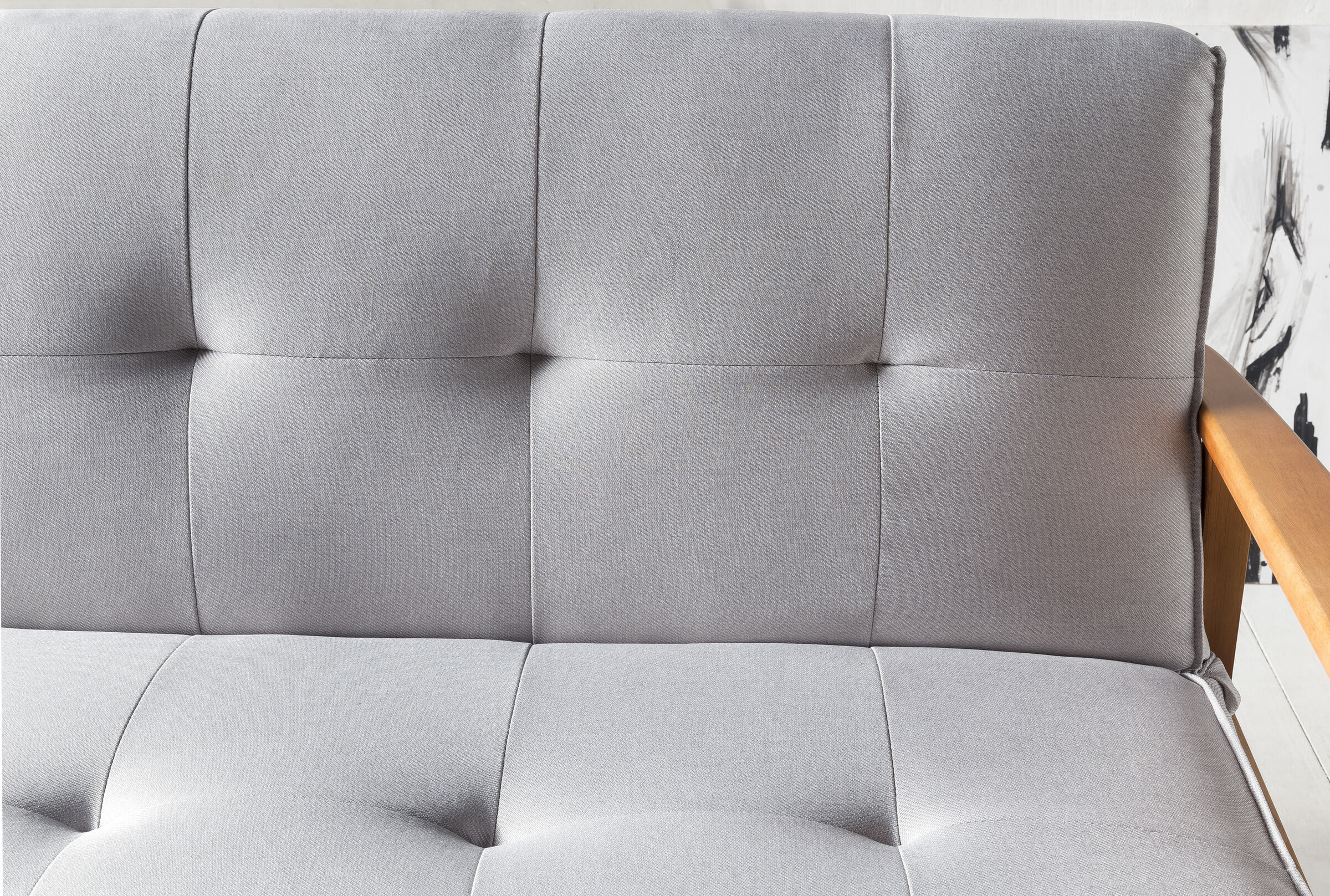 Artistiq Slaapbank 'Lilly' Velvet, 190cm, kleur Lichtgrijs