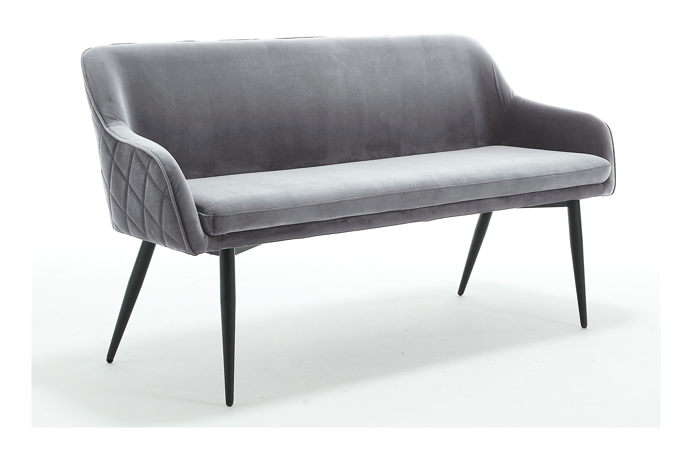 Artistiq Eetkamerbank Tynise Velvet - Grijs