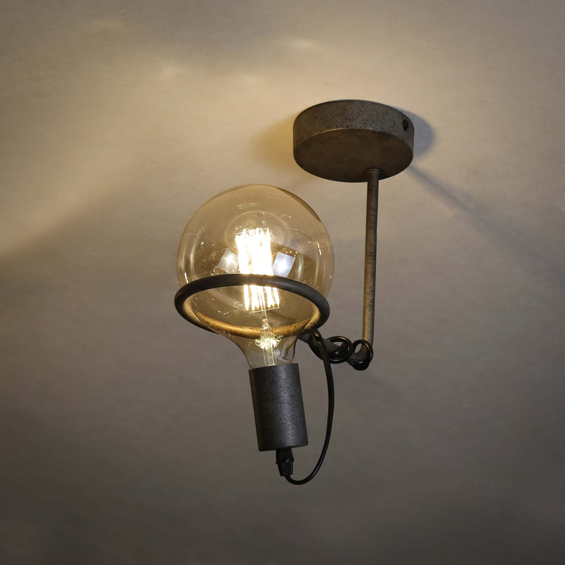 Plafondlamp Saturn Oud zilver (excl. lichtbron)