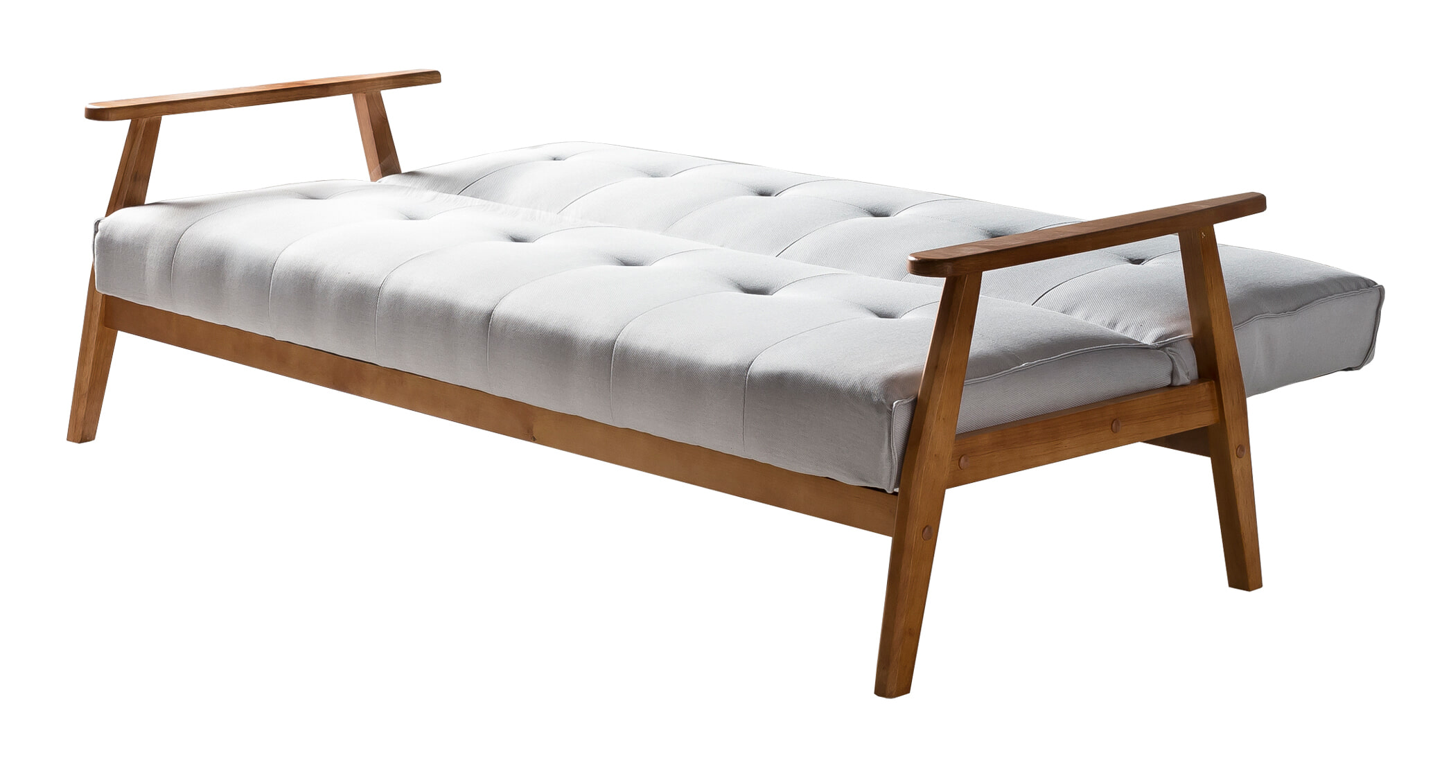 Artistiq Slaapbank 'Lilly' Velvet, 190cm, kleur Lichtgrijs
