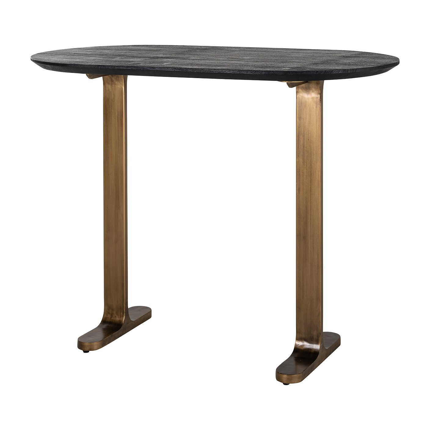 Richmond Ovale Bartafel Revelin Mangohout, 140 x 75cm - Zwart - Ovaal
