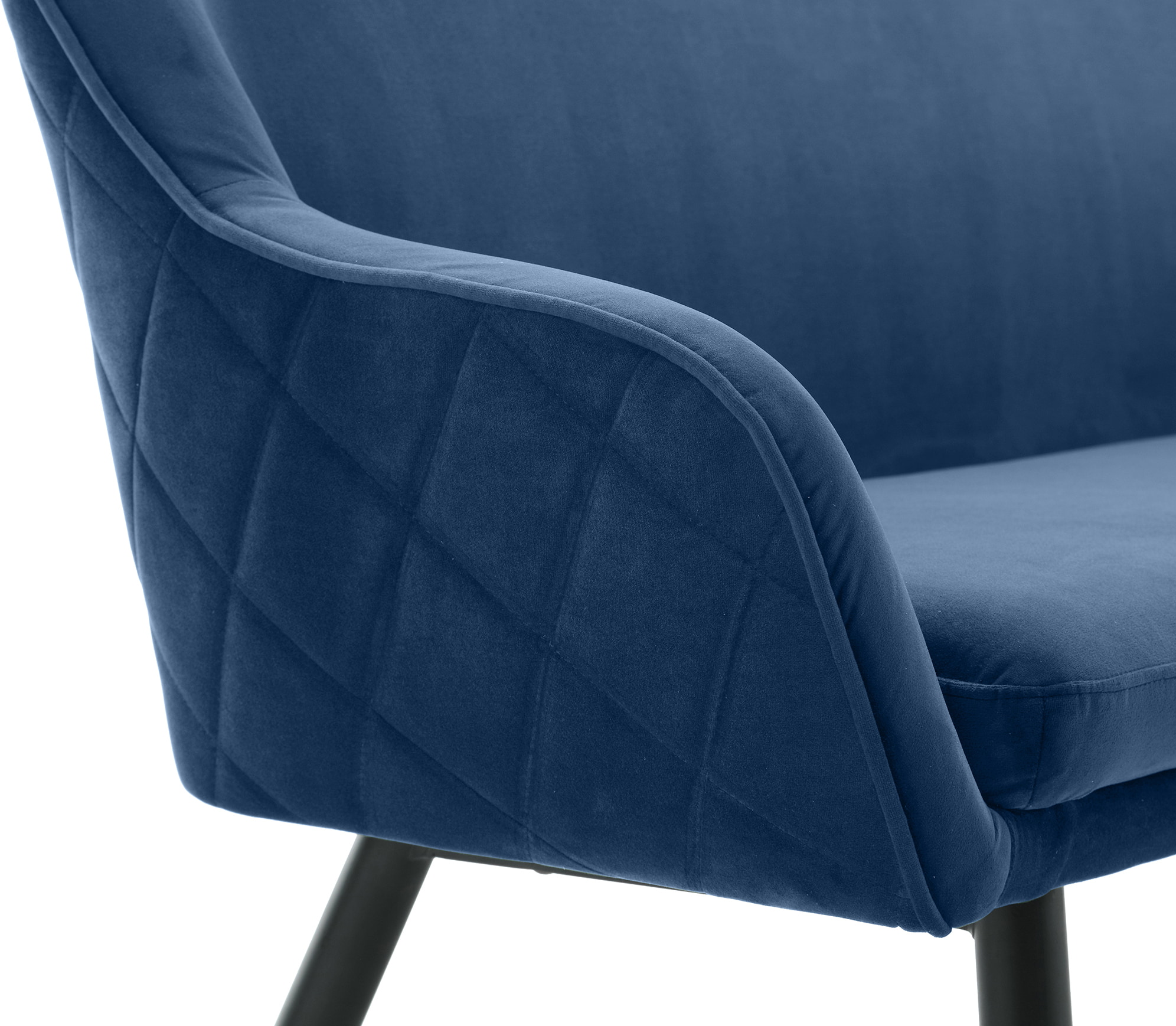 Artistiq Eetkamerbank 'Tynise' Velvet, kleur Blauw