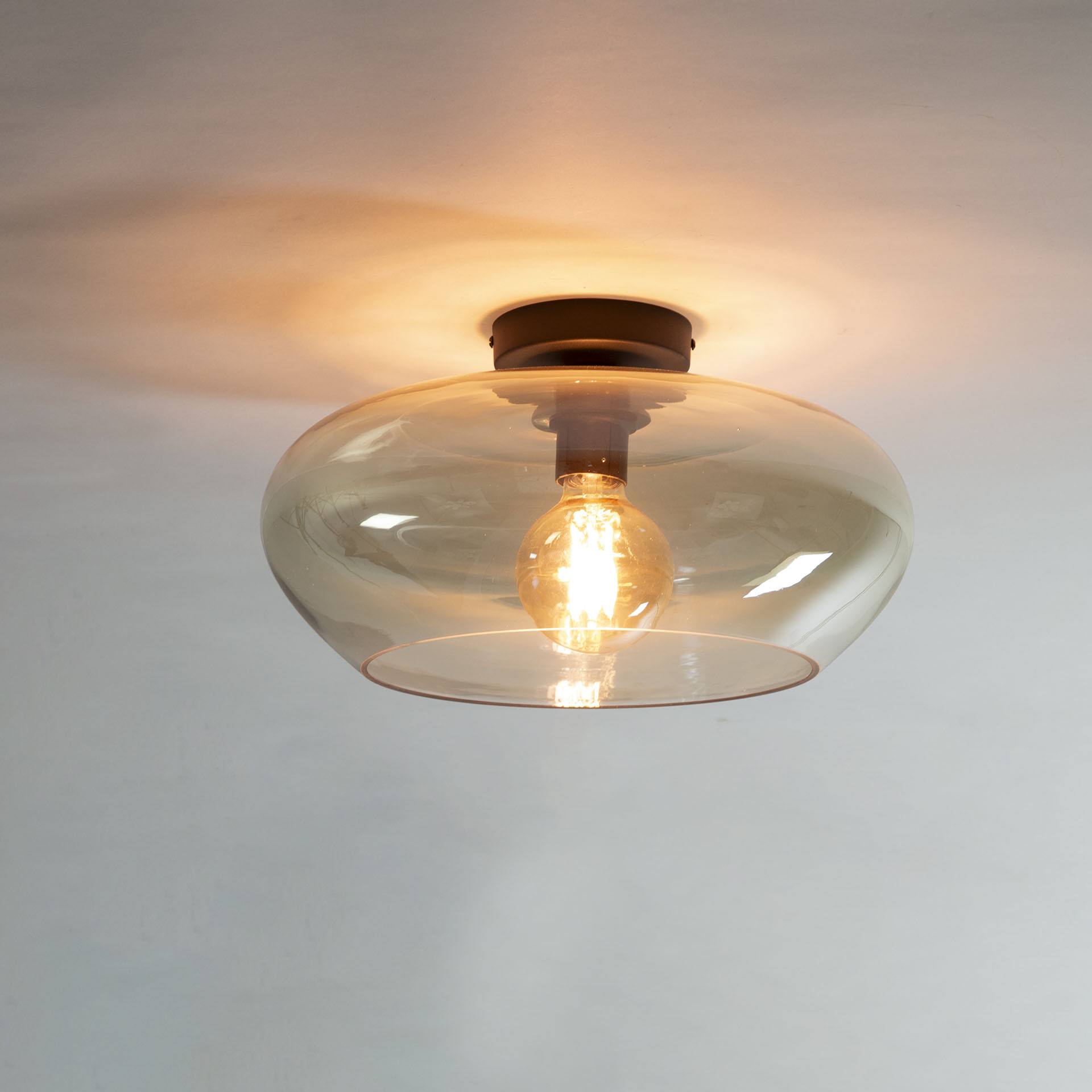 LifestyleFurn Plafondlamp Hadassa 40cm - Amber