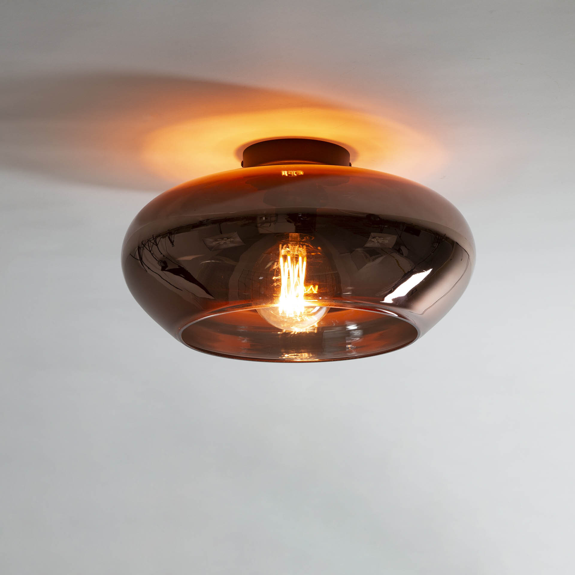 LifestyleFurn Plafondlamp Hadassa 40cm - Koper