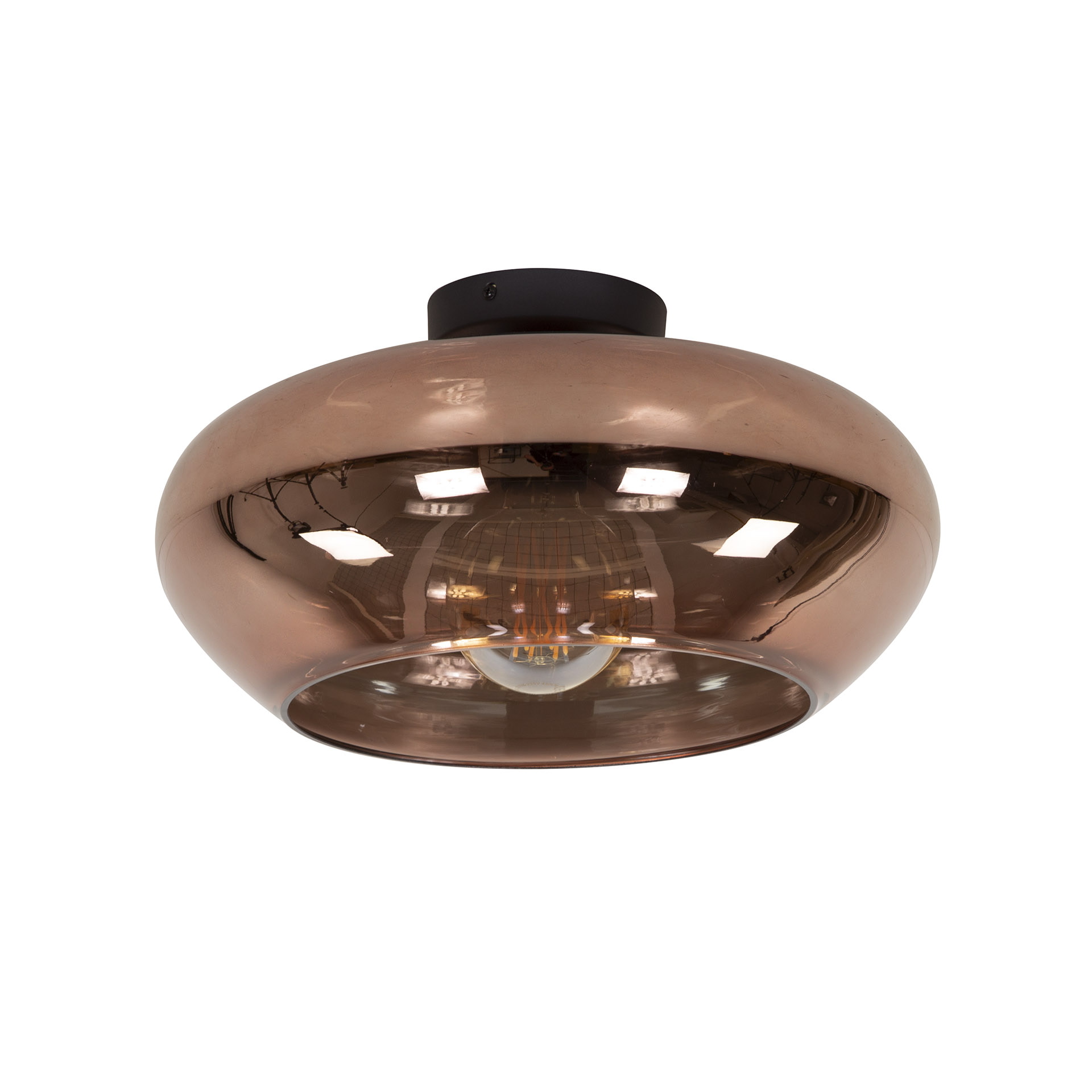 LifestyleFurn Plafondlamp 'Hadassa' 40cm, kleur Koper
