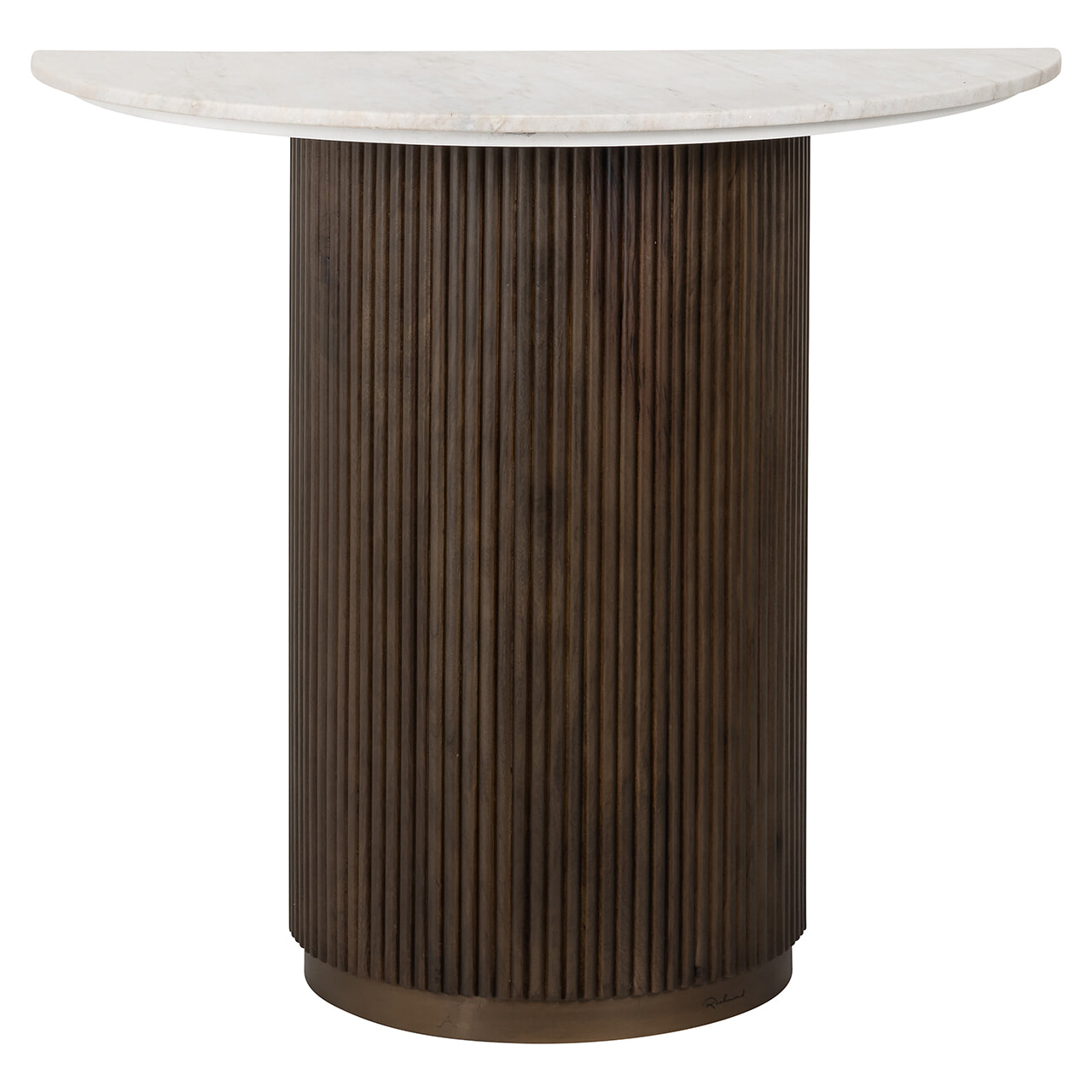 Richmond Sidetable 'Mayfield' Marmer en Mangohout, 90cm