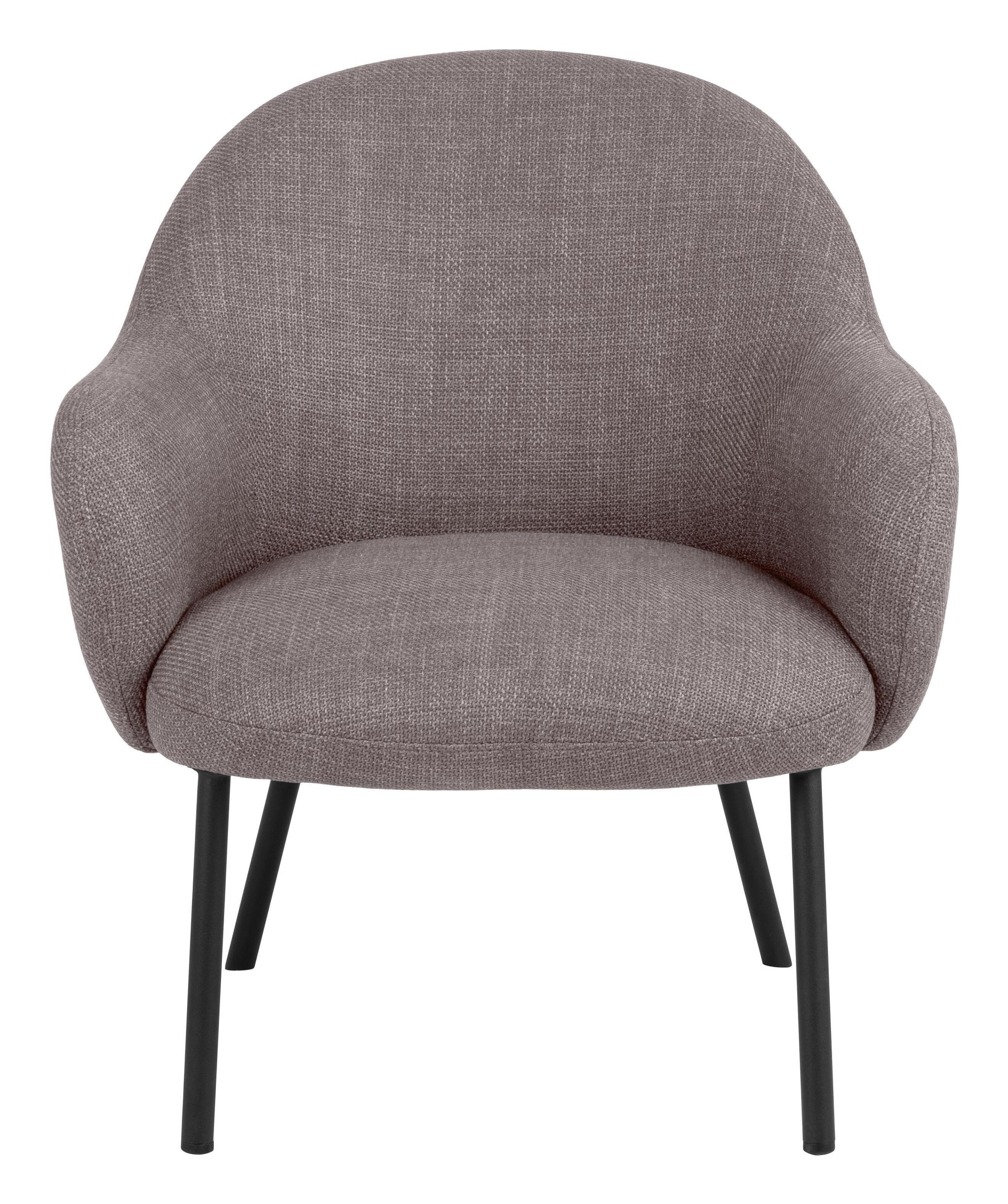 Bendt Fauteuil 'Jacquilyn' Structuurstof, kleur Grijs/Bruin