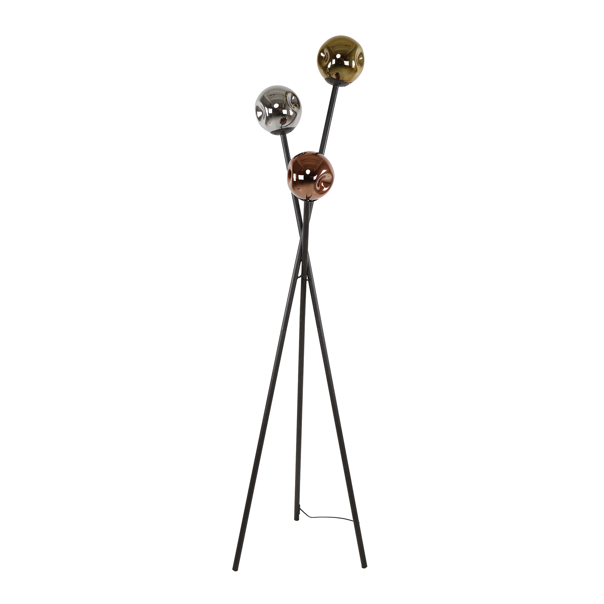 LifestyleFurn Vloerlamp 'Shahid' Glas, 3-lamps