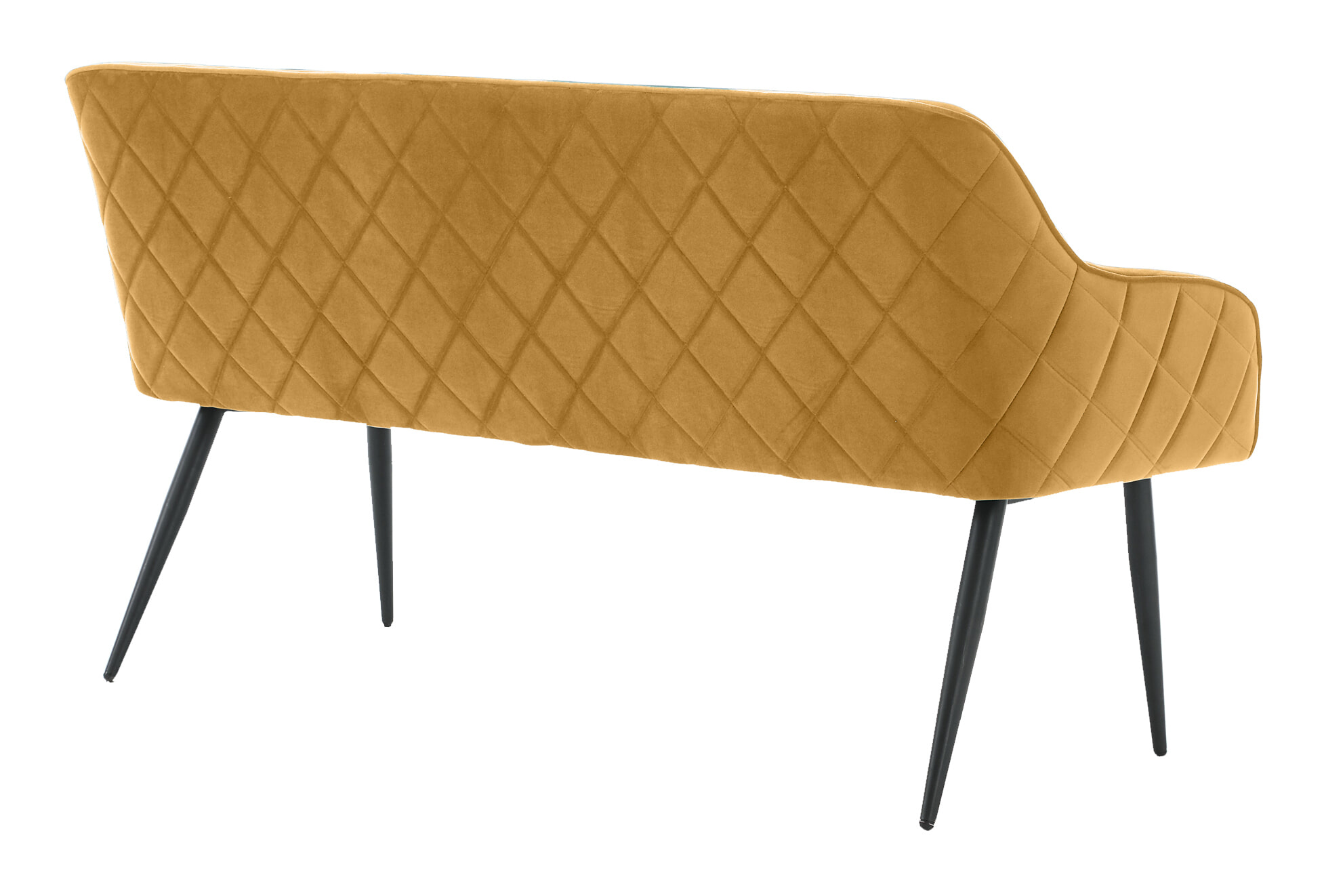 Artistiq Eetkamerbank 'Tynise' Velvet, kleur Mosterdgeel