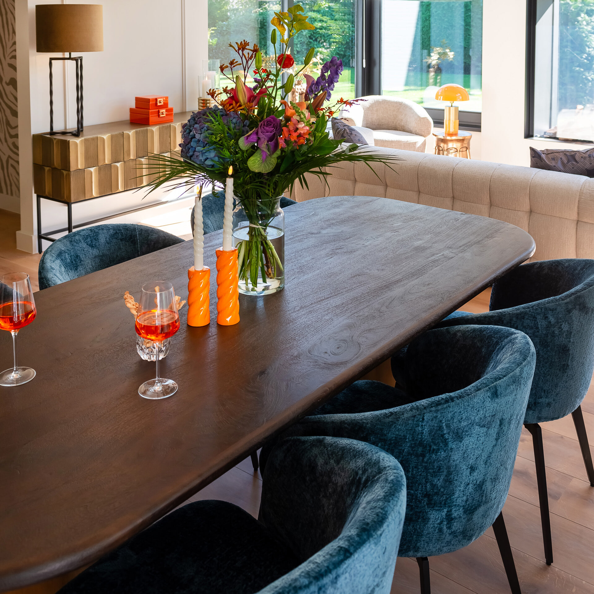 Richmond Eettafel 'Cavo' Acaciahout, 230 x 100cm