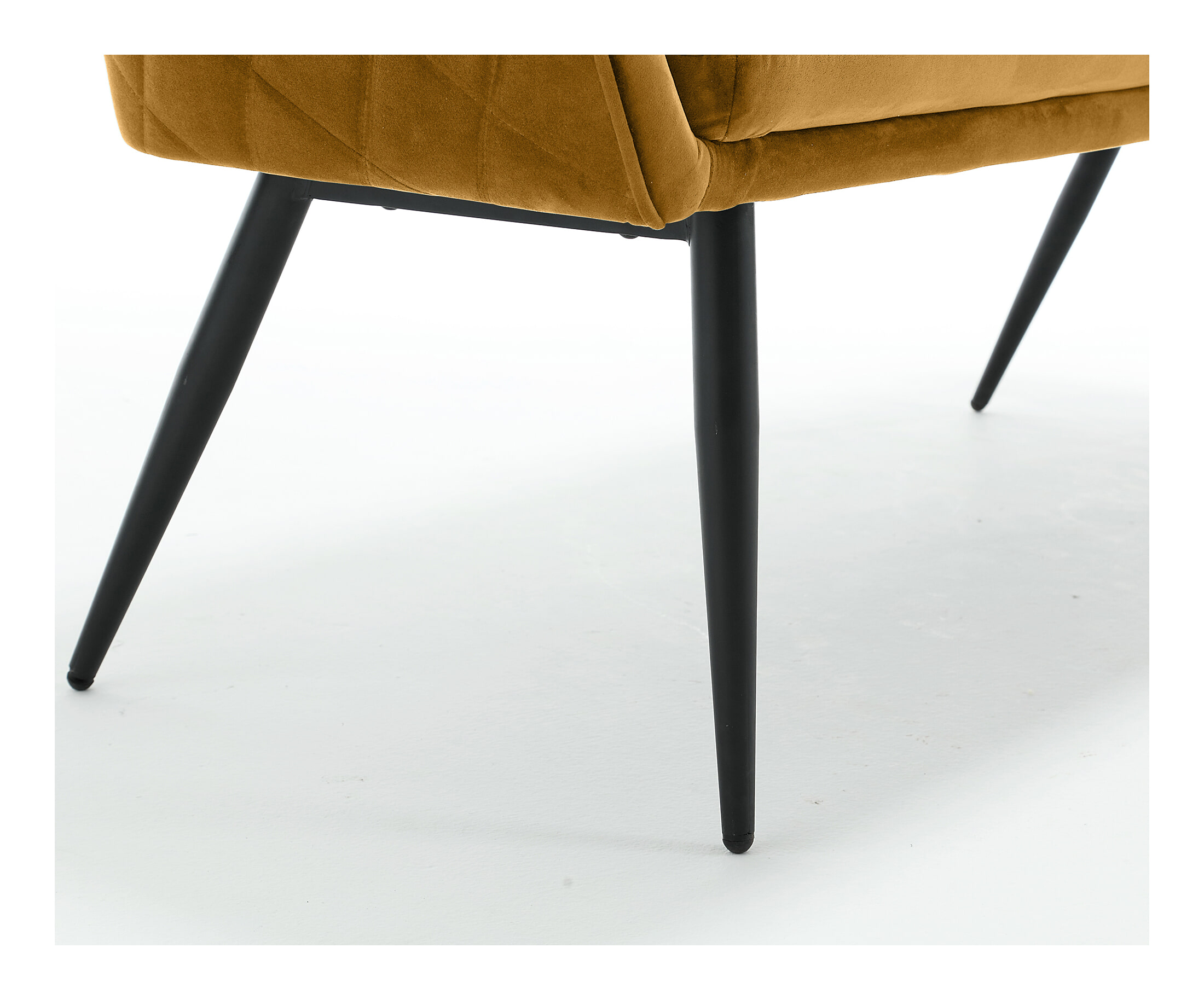 Artistiq Eetkamerbank 'Tynise' Velvet, kleur Mosterdgeel