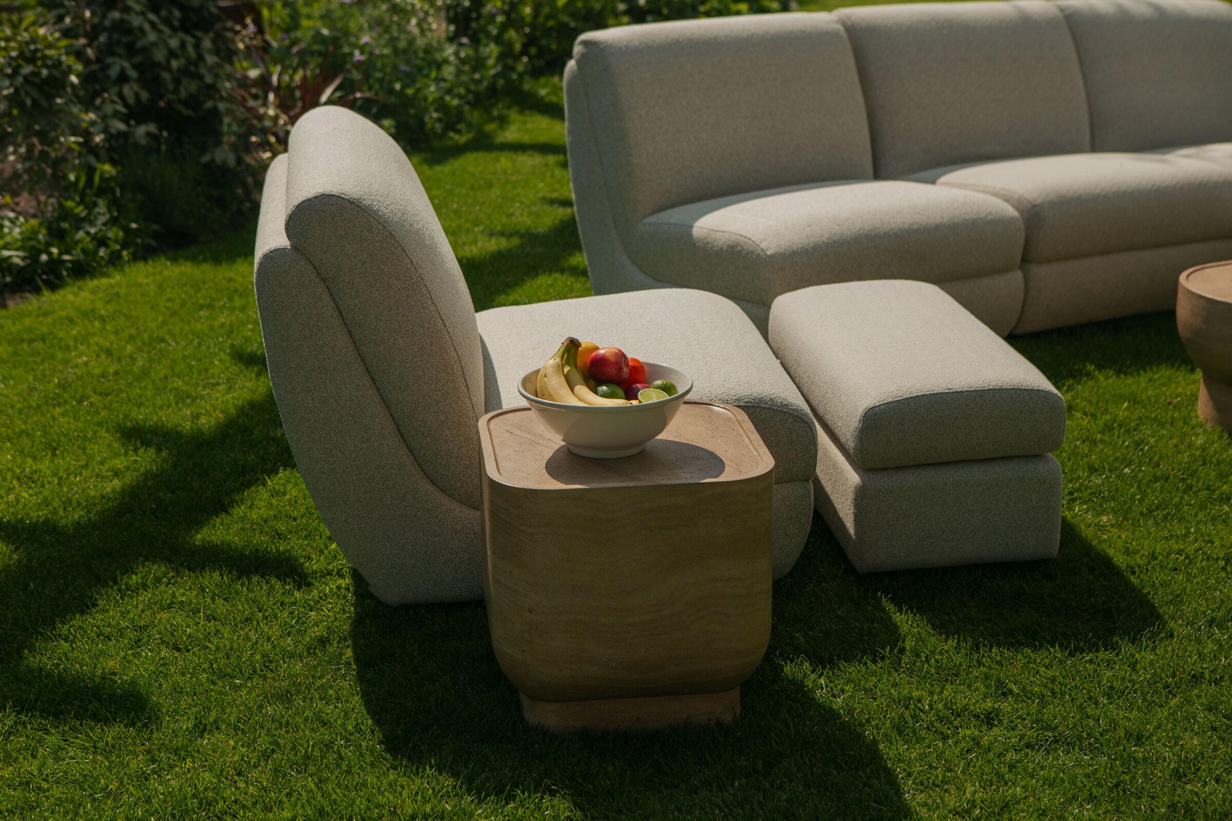 Zuiver Hocker 'Mississippi' kleur Beige