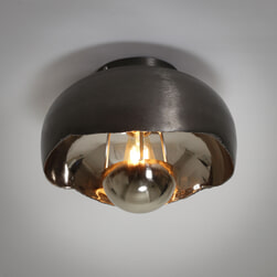 LifestyleFurn Plafondlamp 'Gianfranco' Ø35cm, kleur Zwart Nikkel