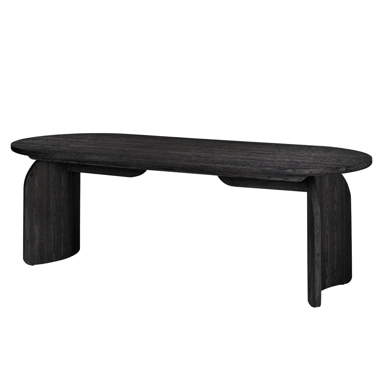 Richmond Ovale Eettafel 'Fairmont' Eiken, kleur Dark Coffee