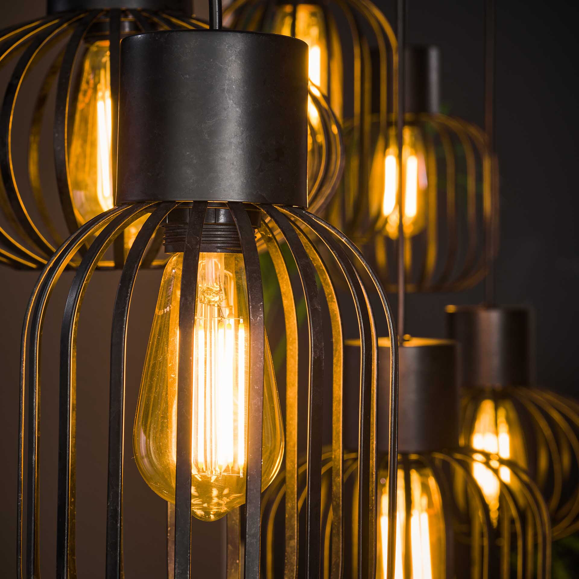 LifestyleFurn Hanglamp 'Alexandro' 6-lamps, Metaal