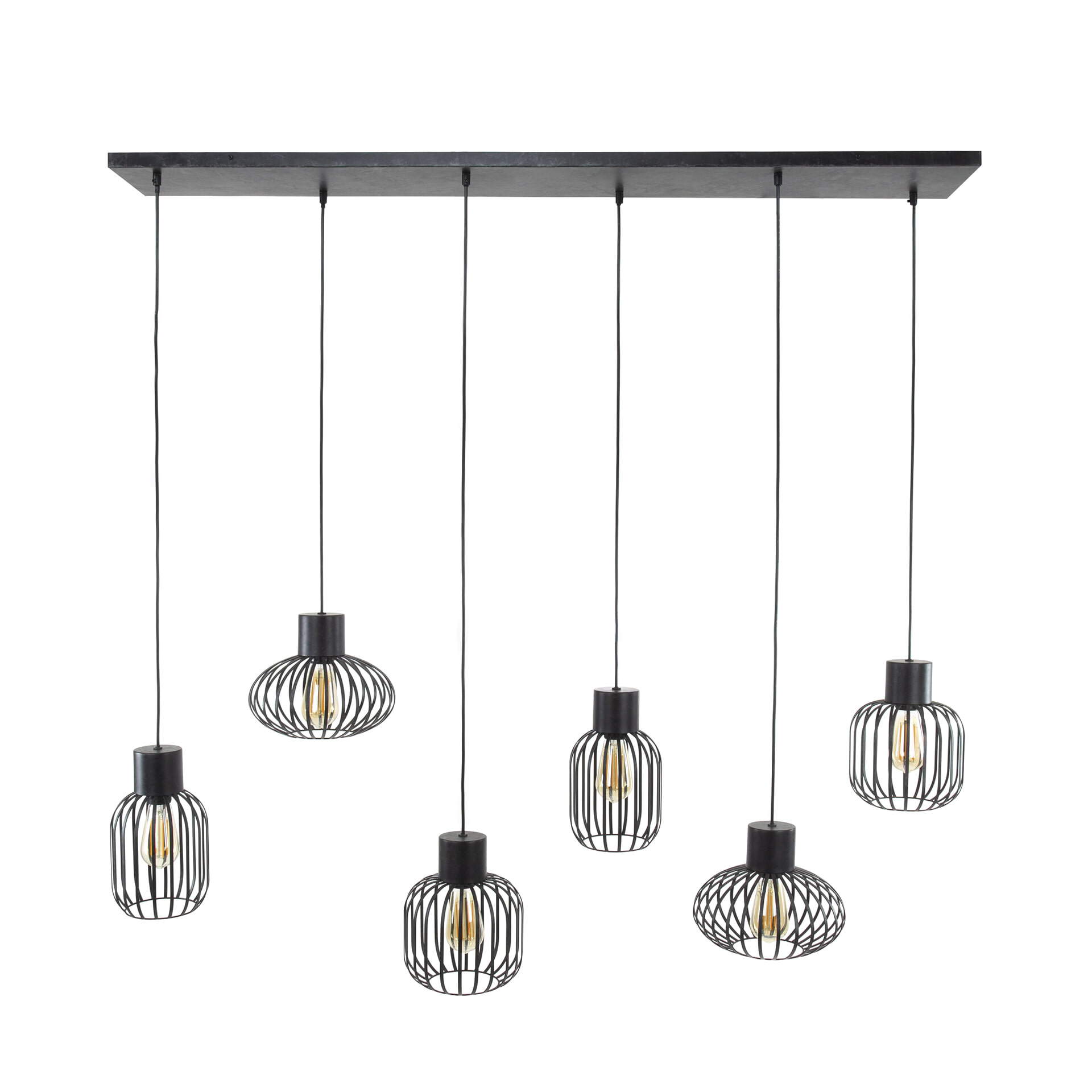 LifestyleFurn Hanglamp 'Alexandro' 6-lamps, Metaal