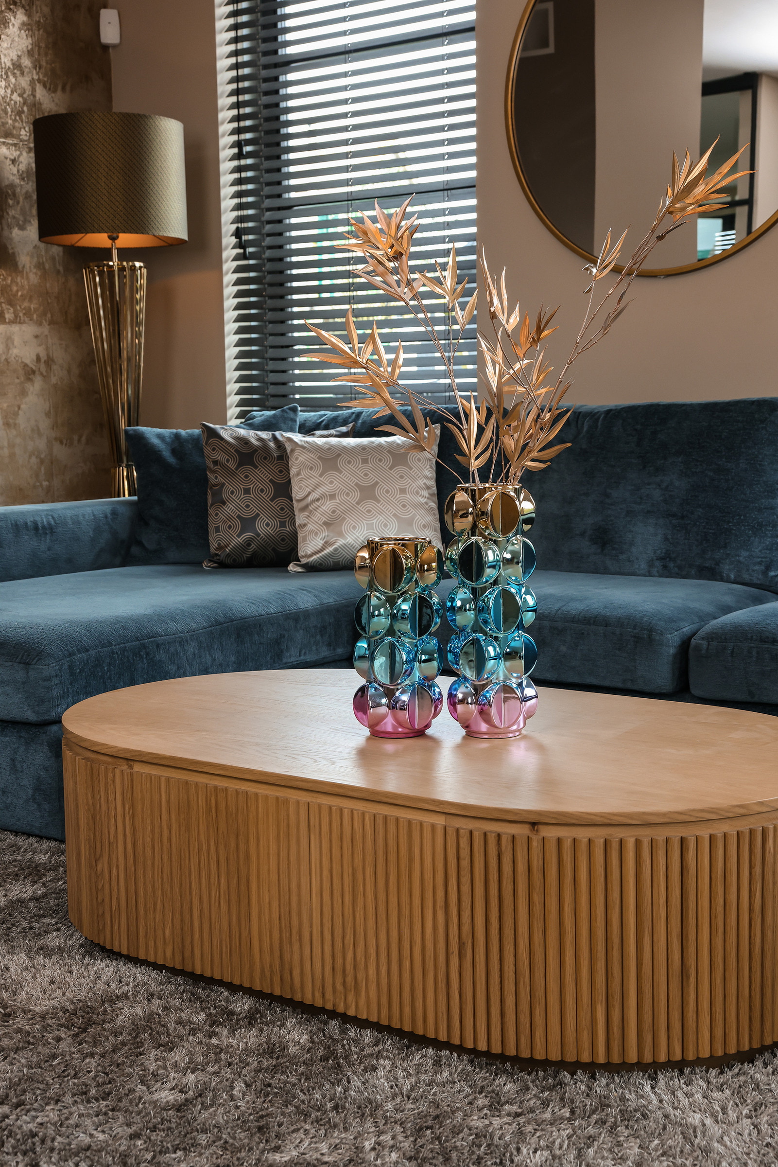 Richmond Ovale Salontafel 'Belfort' Eikenhout, 140cm