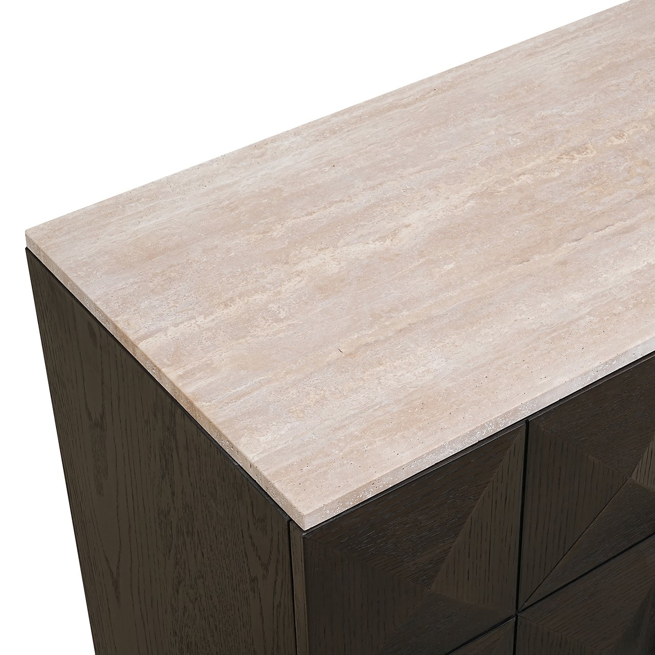 Richmond Dressoir 'Claremont' Eiken en travertin, 170cm