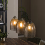 LifestyleFurn Hanglamp 'Nabi' Stoneglass, 3-lamps