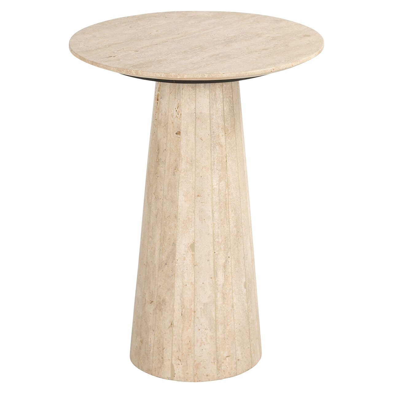 Richmond Ronde Bijzettafel Cavo Marmer, 45cm - Beige