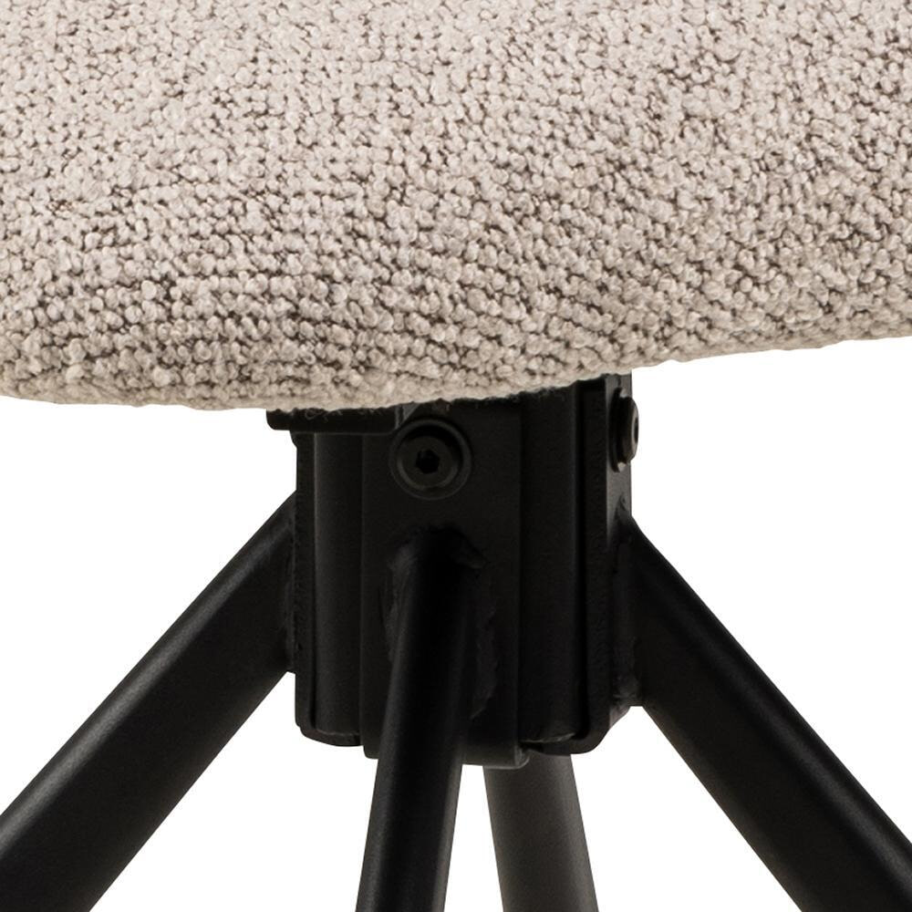 Bendt Draaibare Eetkamerstoel 'Marranda' Stof, kleur Beige