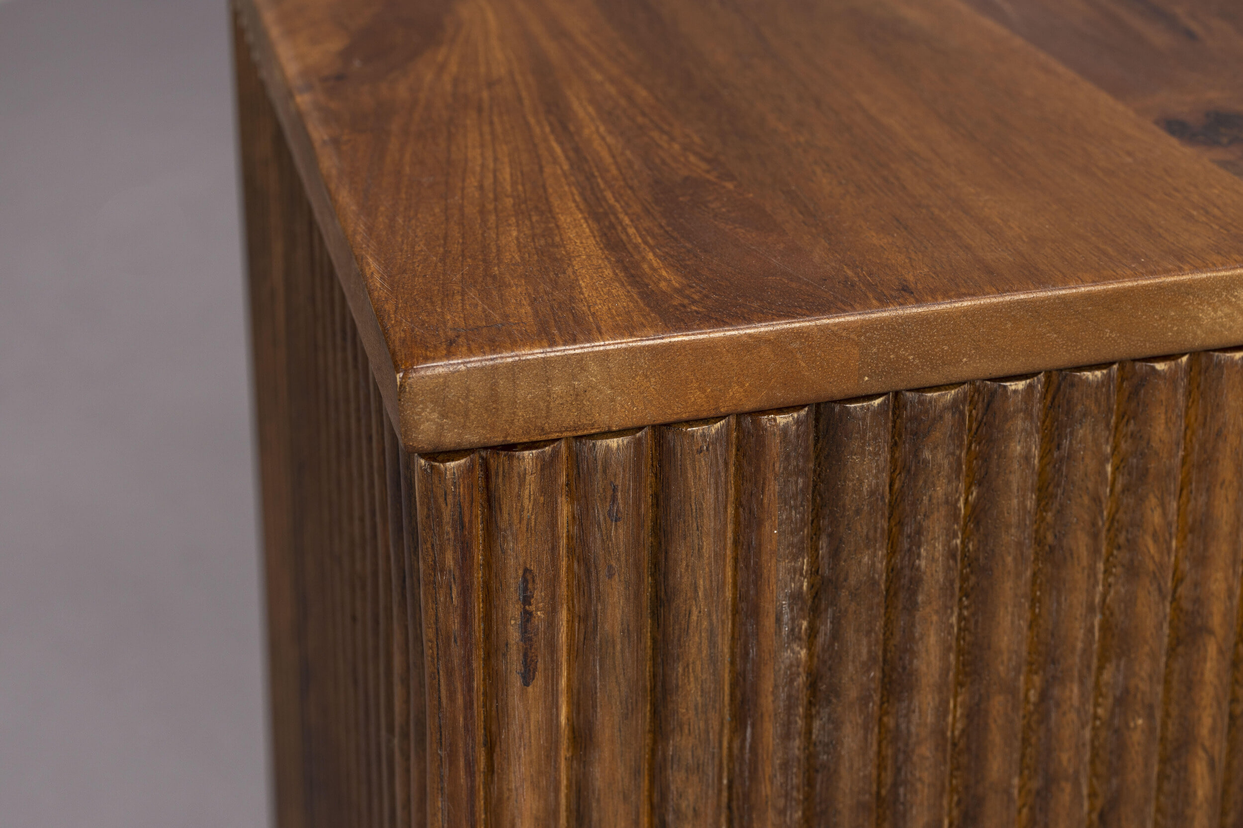 Dutchbone Plantenstandaard 'Ribble' Mangohout, Set van 2 stuks